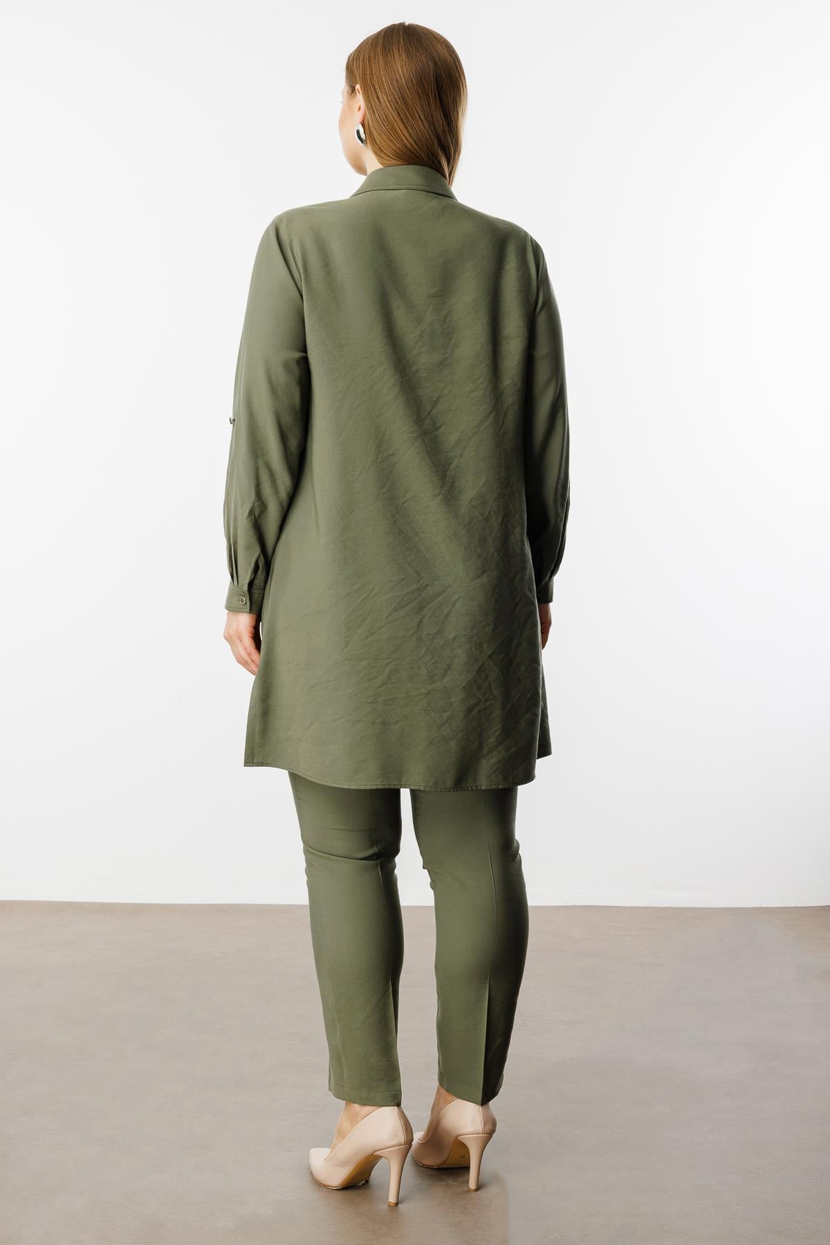 Modailgi  Baskılı Tunik Haki