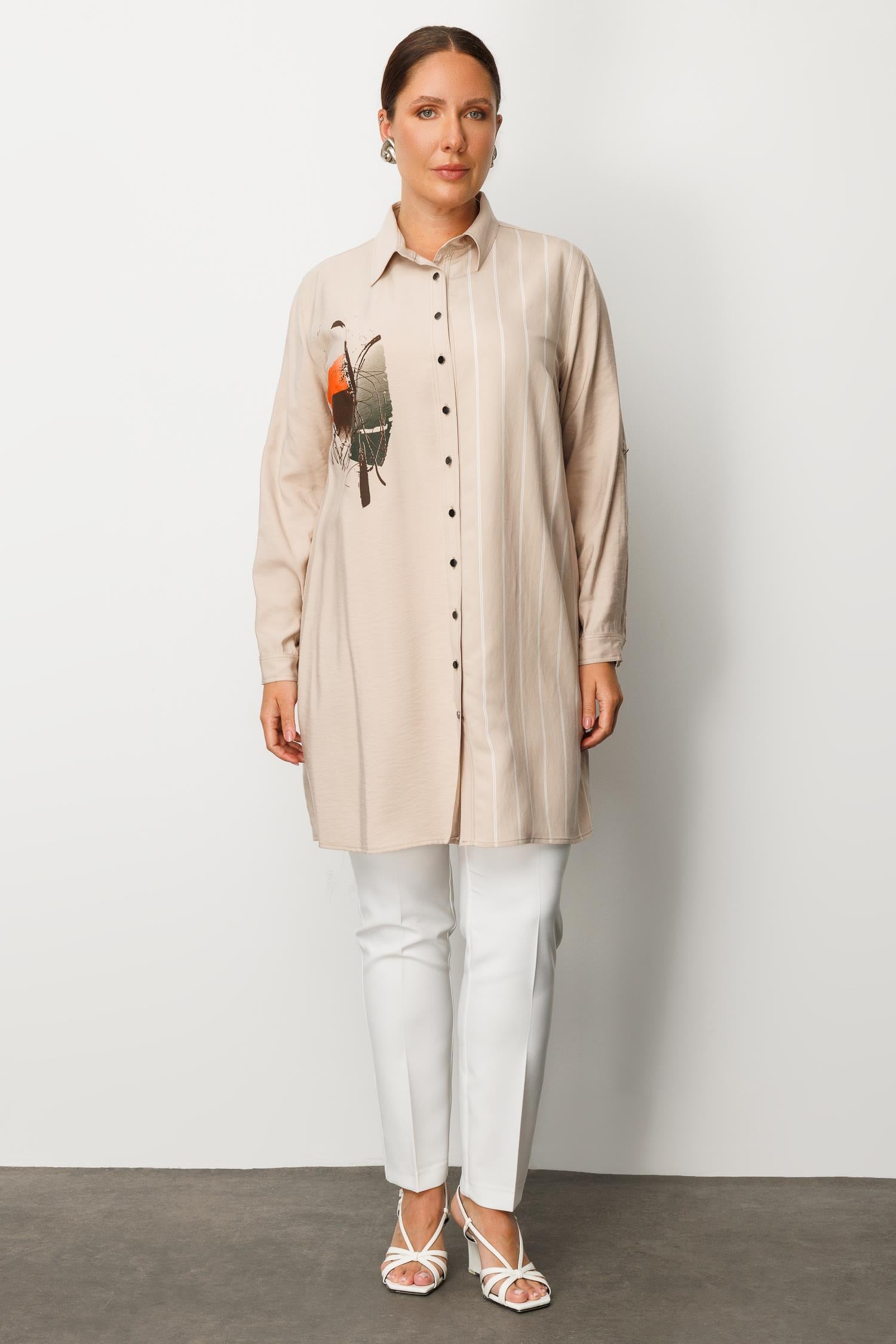 Modailgi  Baskılı Tunik Taş