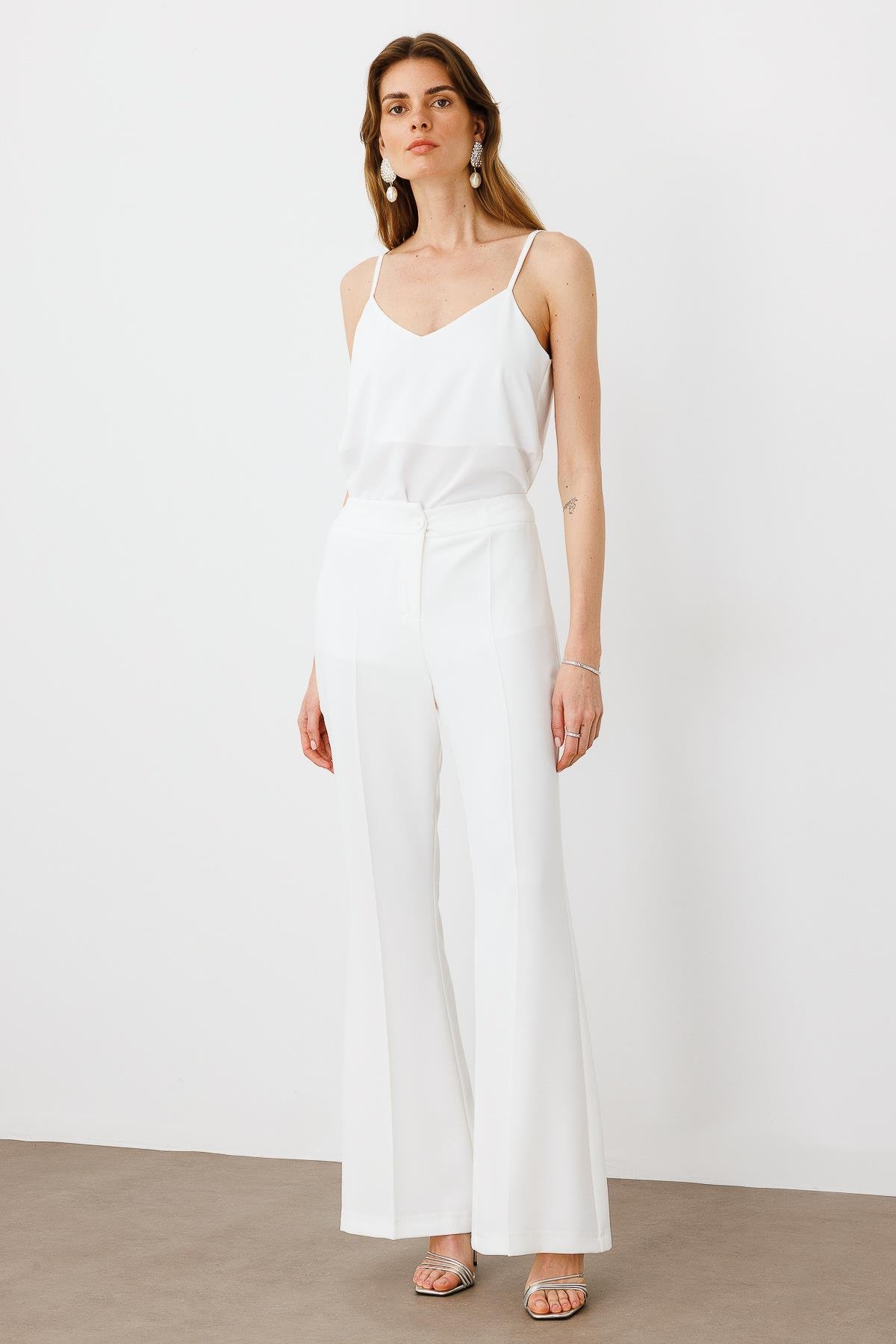 Modailgi  Bol Paça Pantolon - 70029,70039 Ekru