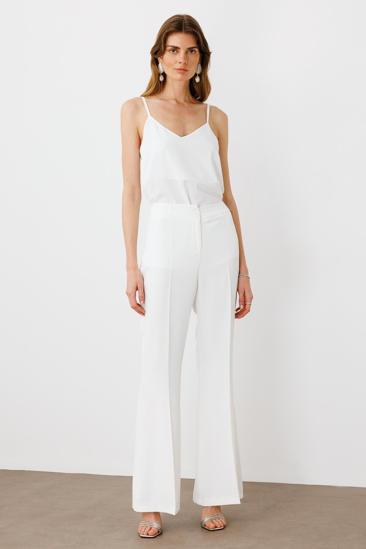 Modailgi  Bol Paça Pantolon - 70029,70039 Ekru