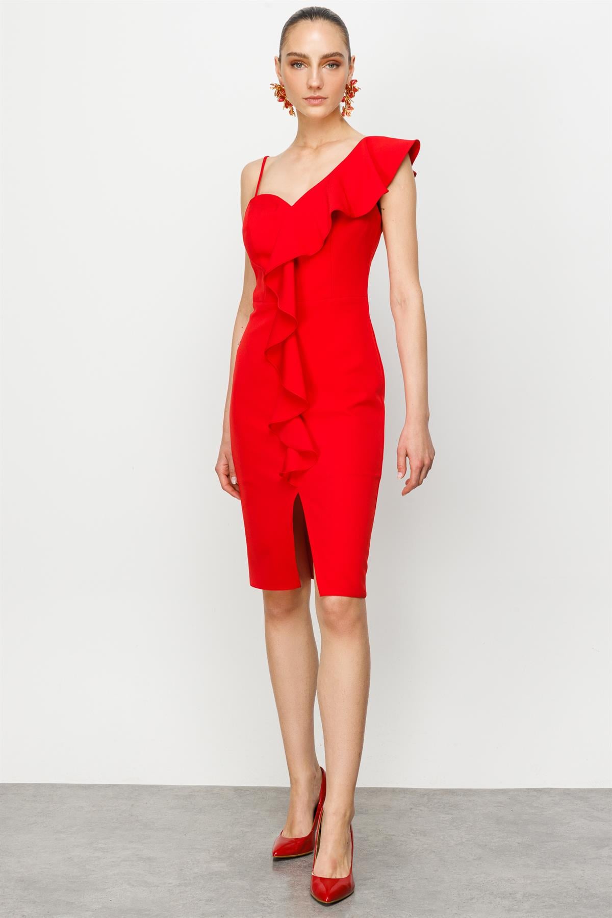 Modailgi  Elbise Kırmızı