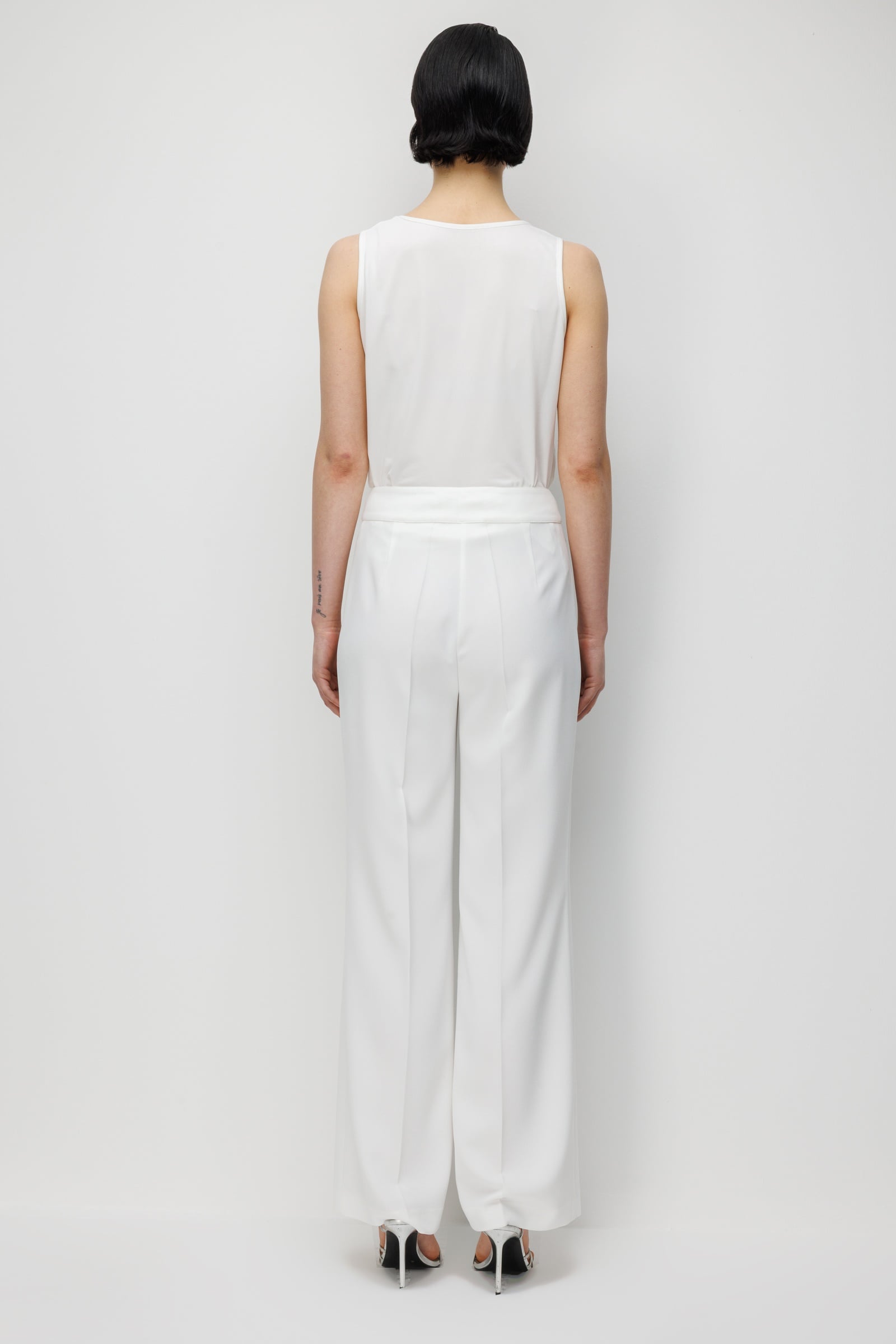 Modailgi  İspanyol Paça Krep Kumaş Pantolon - 75042 Ekru