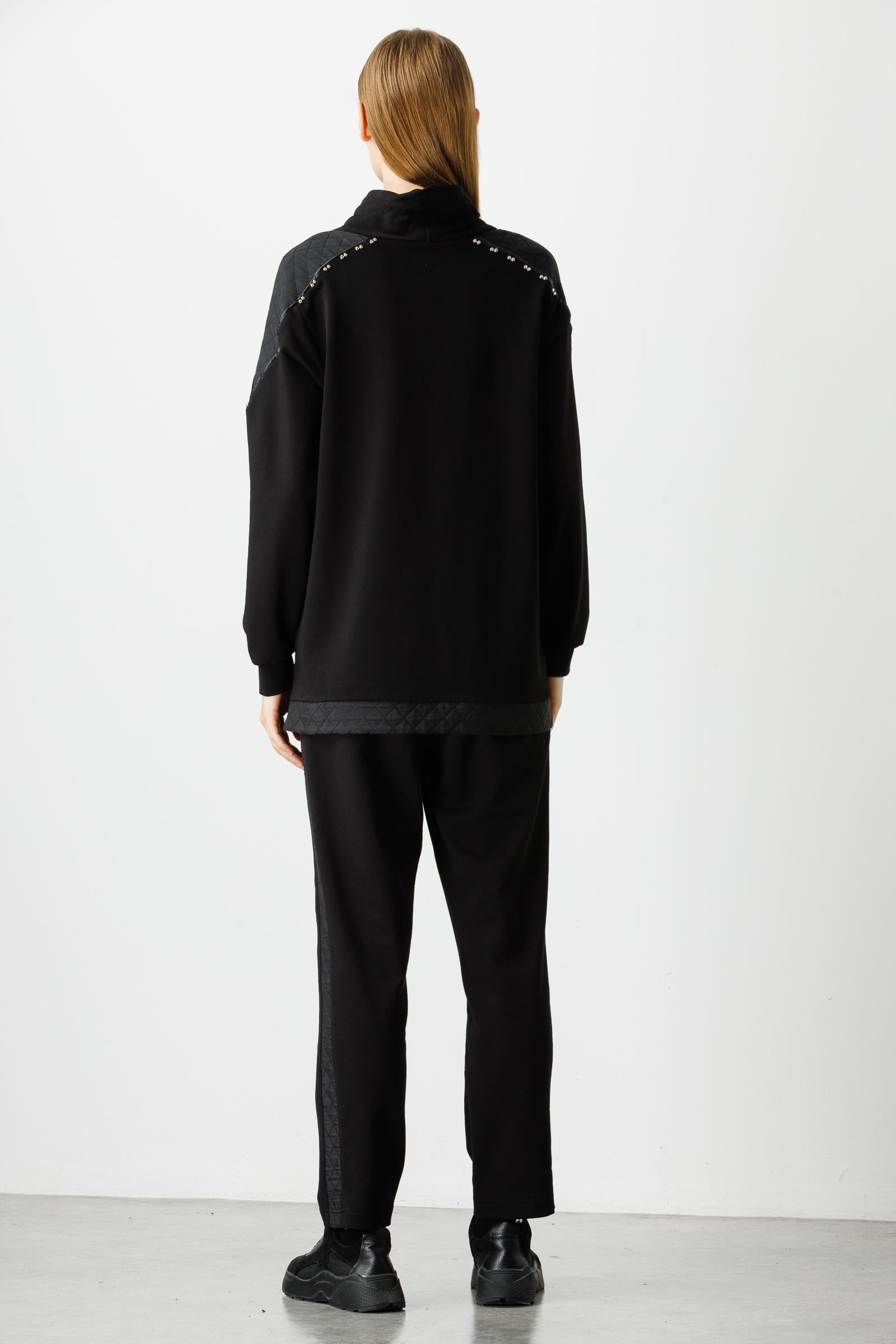 Modailgi  Torba Cepli Kapitone Tunik Siyah