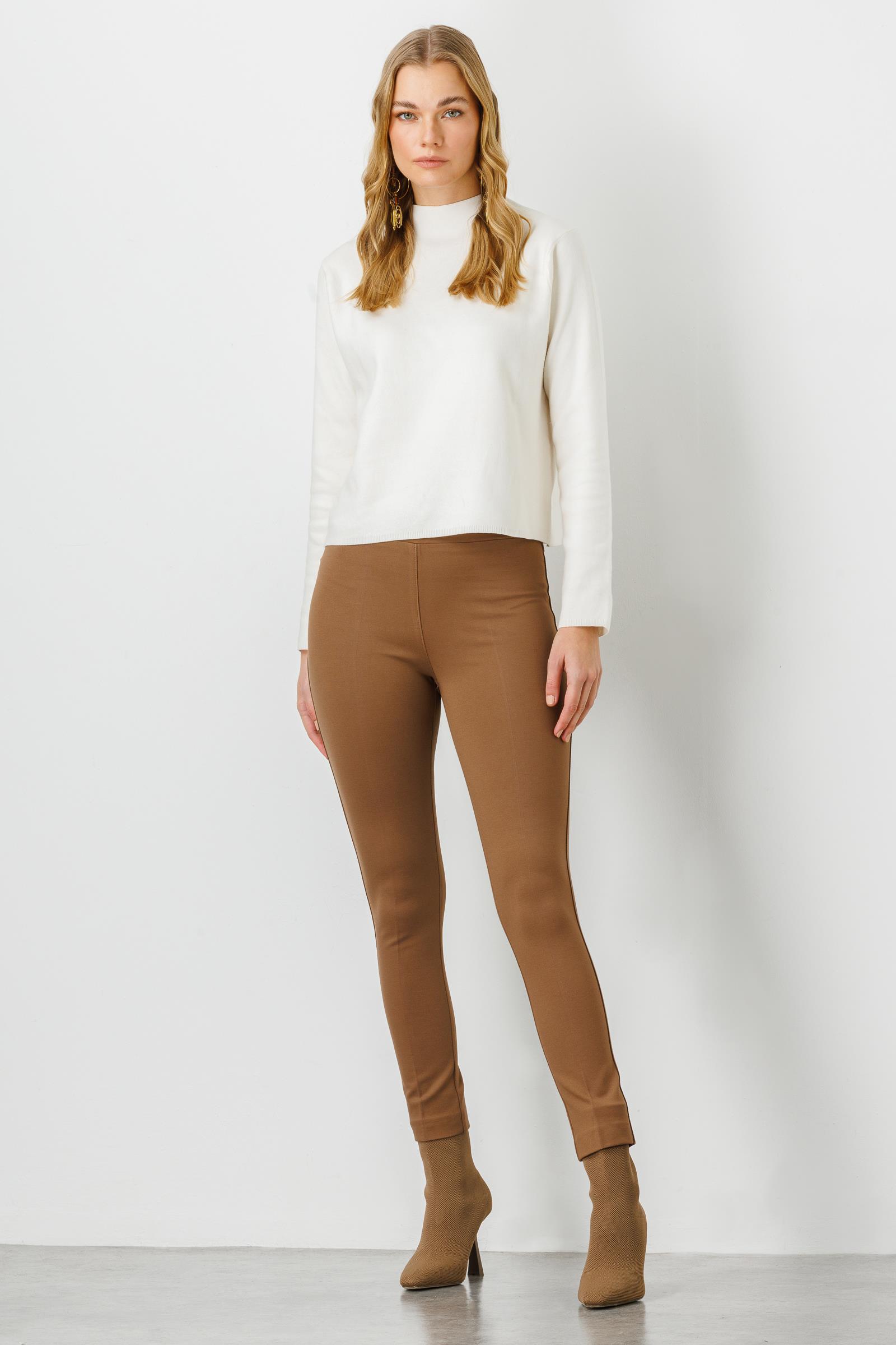Modailgi  Klasik Tayt Pantolon Camel