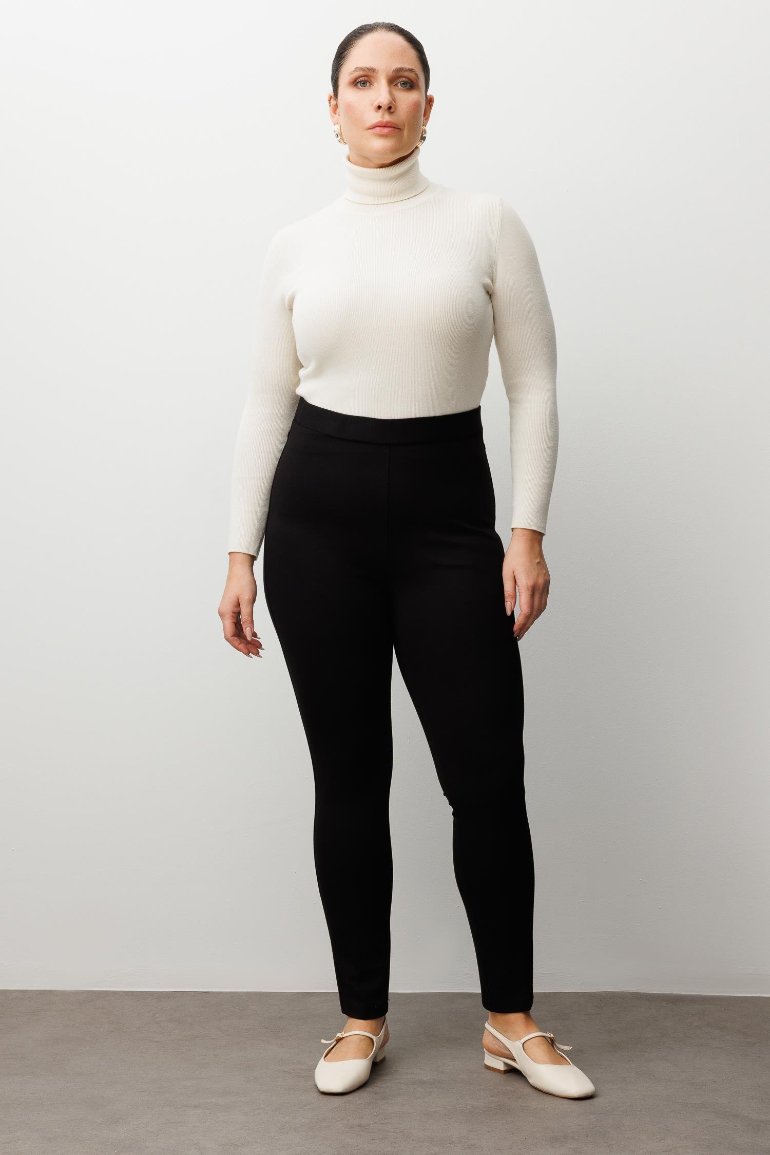 Modailgi  Klasik Tayt Pantolon Siyah