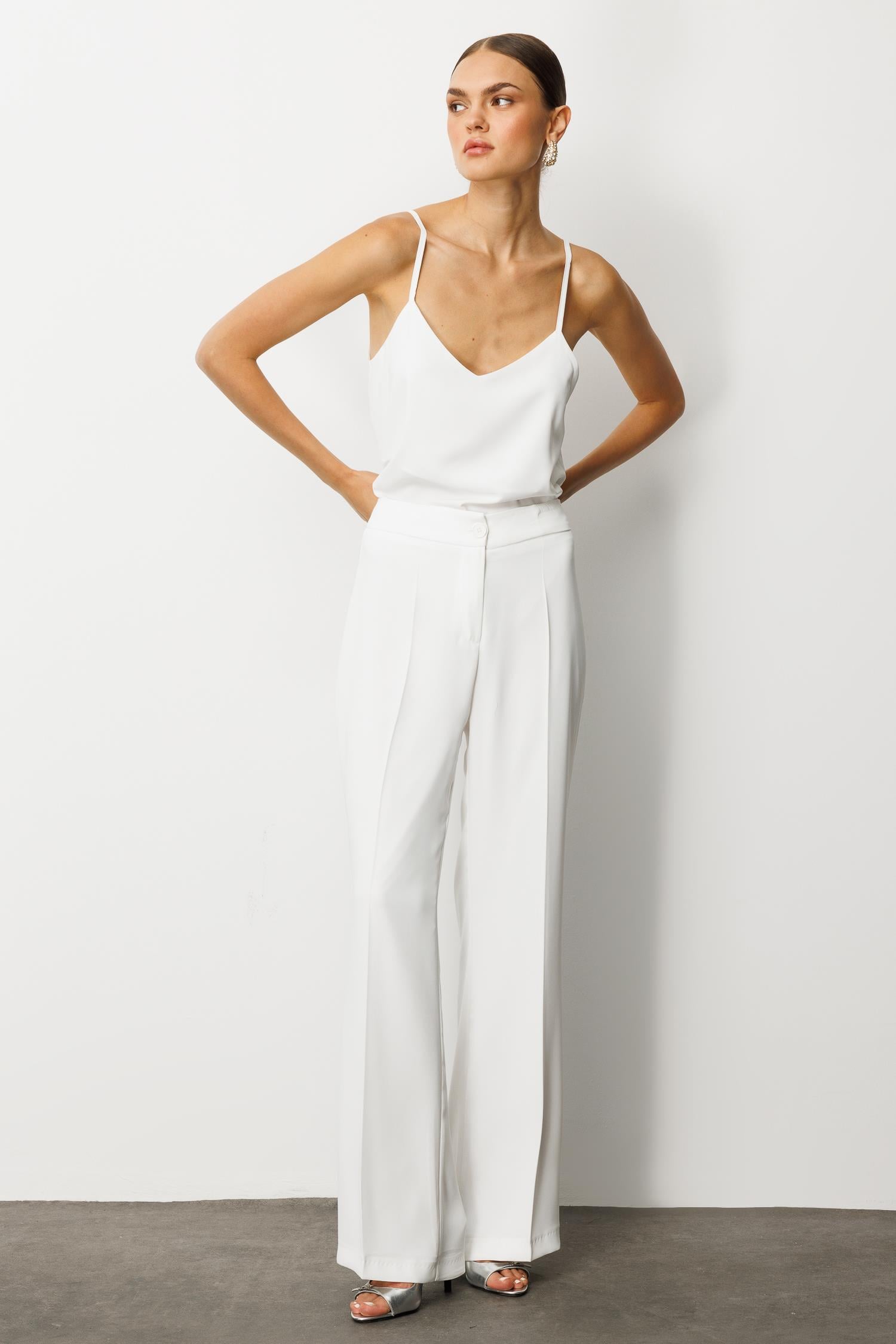 Modailgi  Krep Pantolon - 75007 Ekru