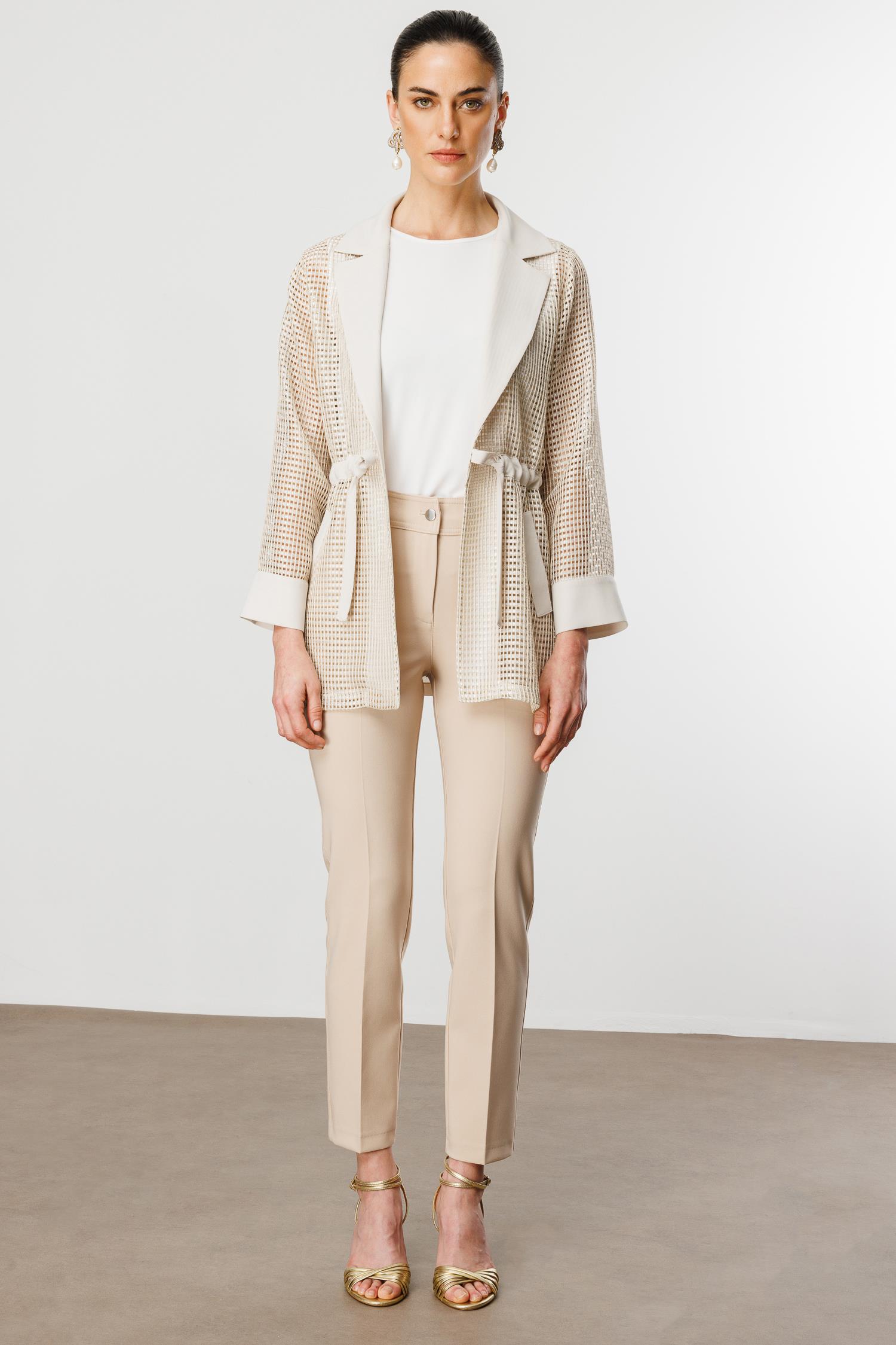 Modailgi  Mono Yaka File Detaylı İkili Takım Taş