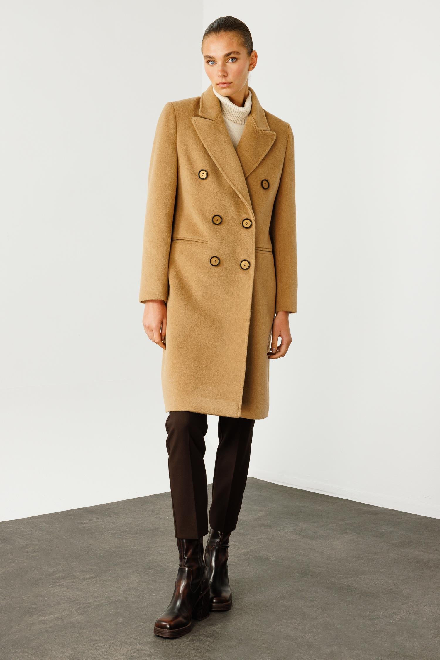 Modailgi  Mono Yaka Klasik Kaban Camel