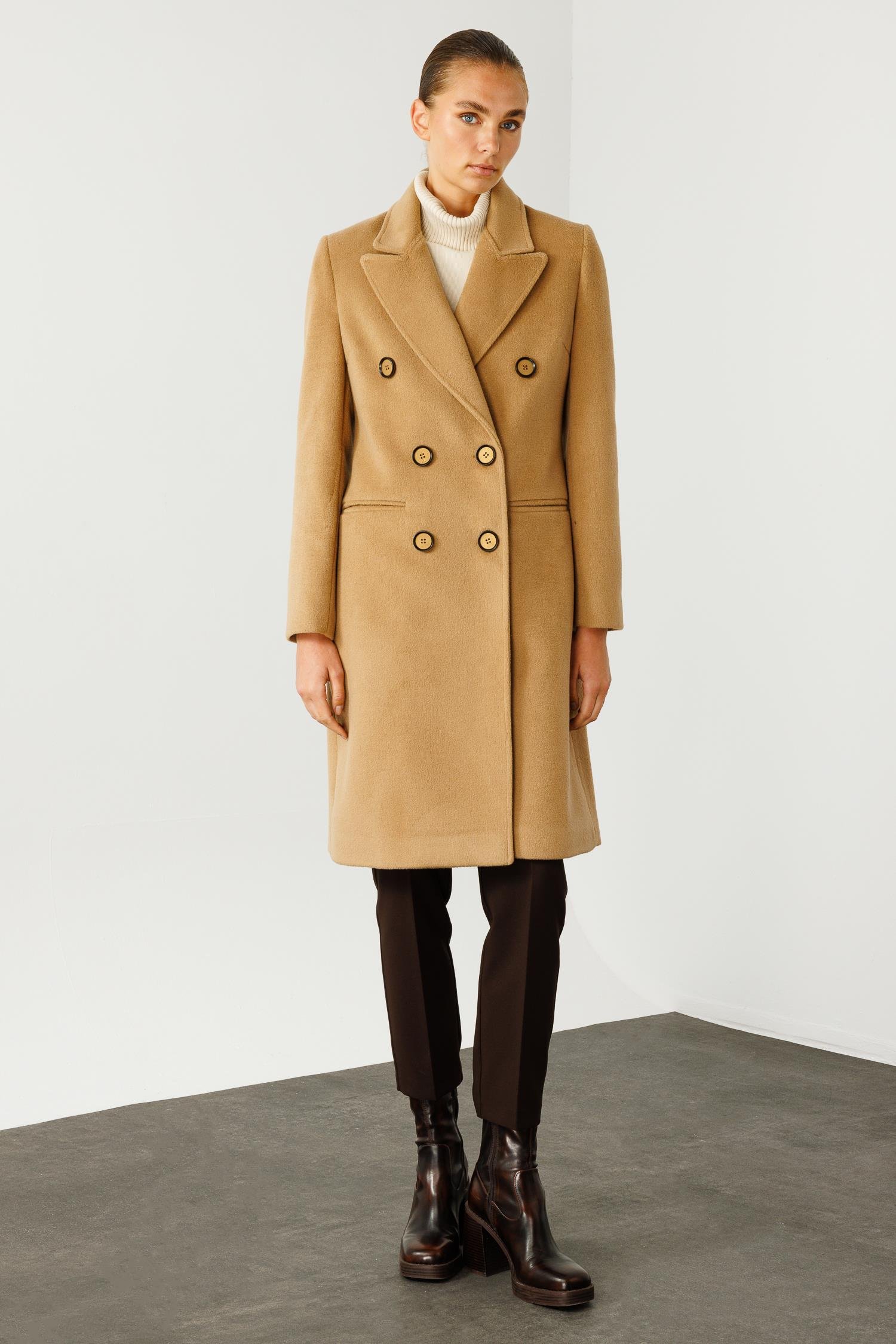 Modailgi  Mono Yaka Klasik Kaban Camel