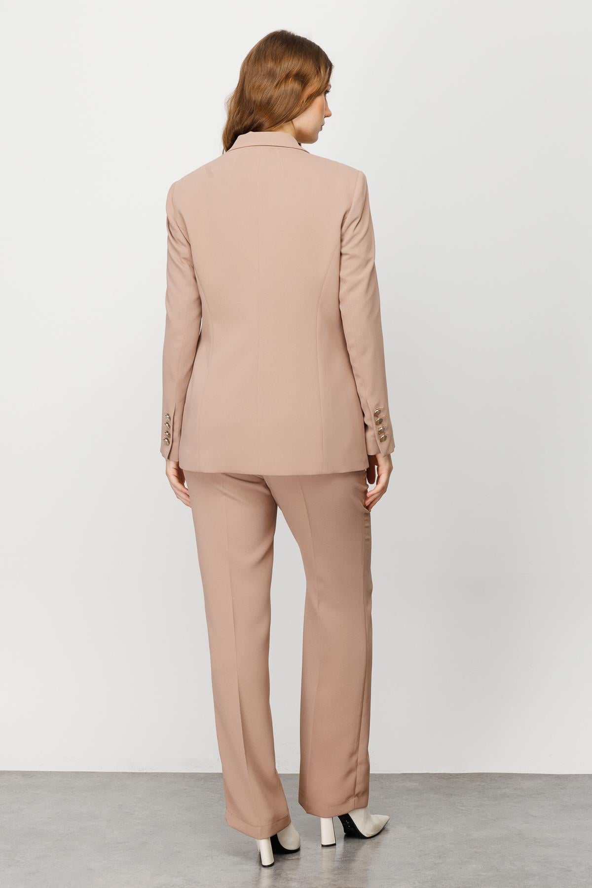 Modailgi  Mono Yaka Klasik Ceket Camel