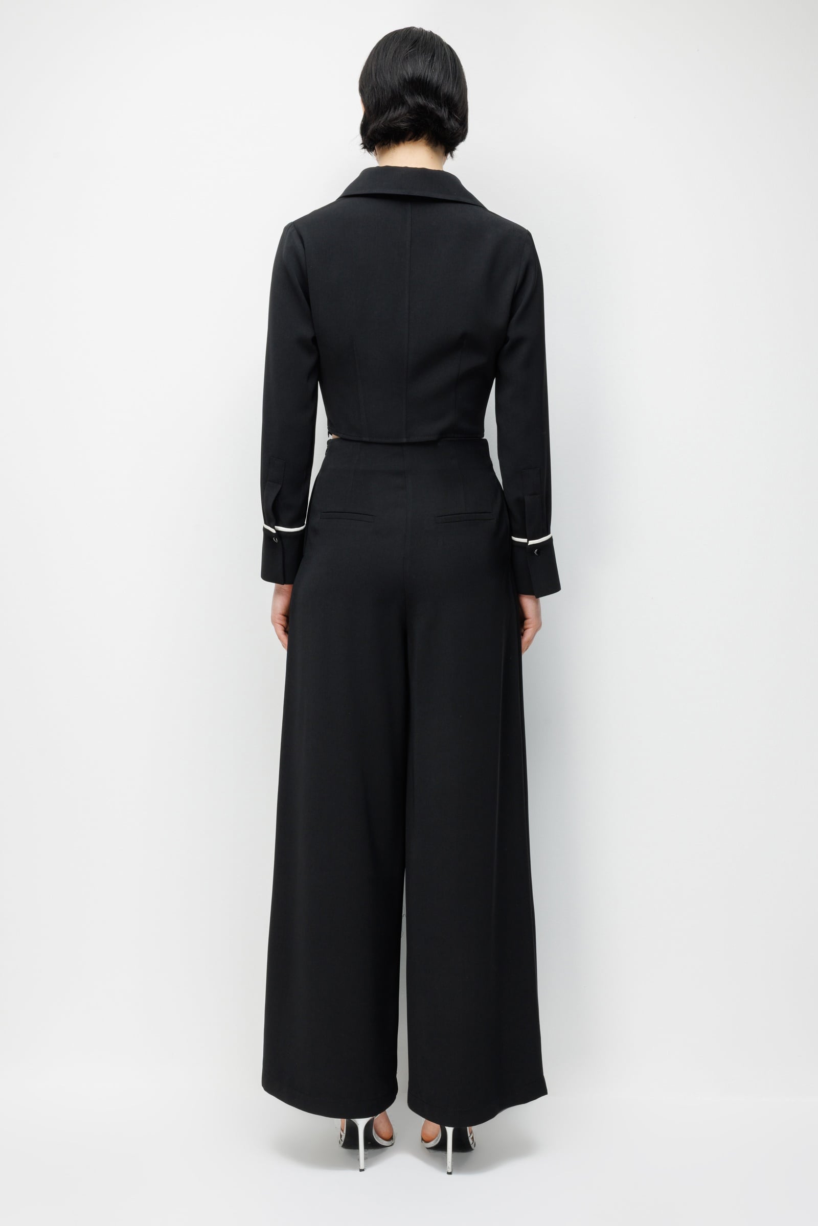 Modailgi Pile Üzeri Şeritli Geniş Paça Pantolon - 10103