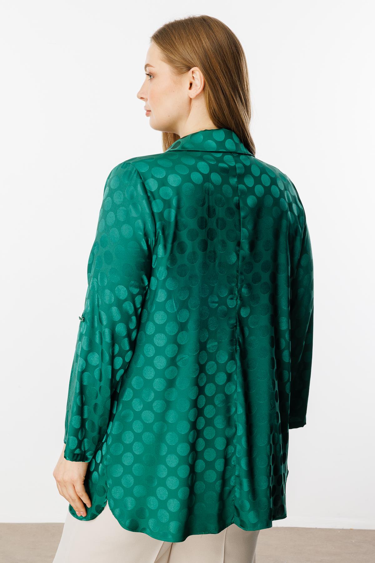 Modailgi  Puan Jakarlı Beli Büzgülü İkili Takım Yeşil