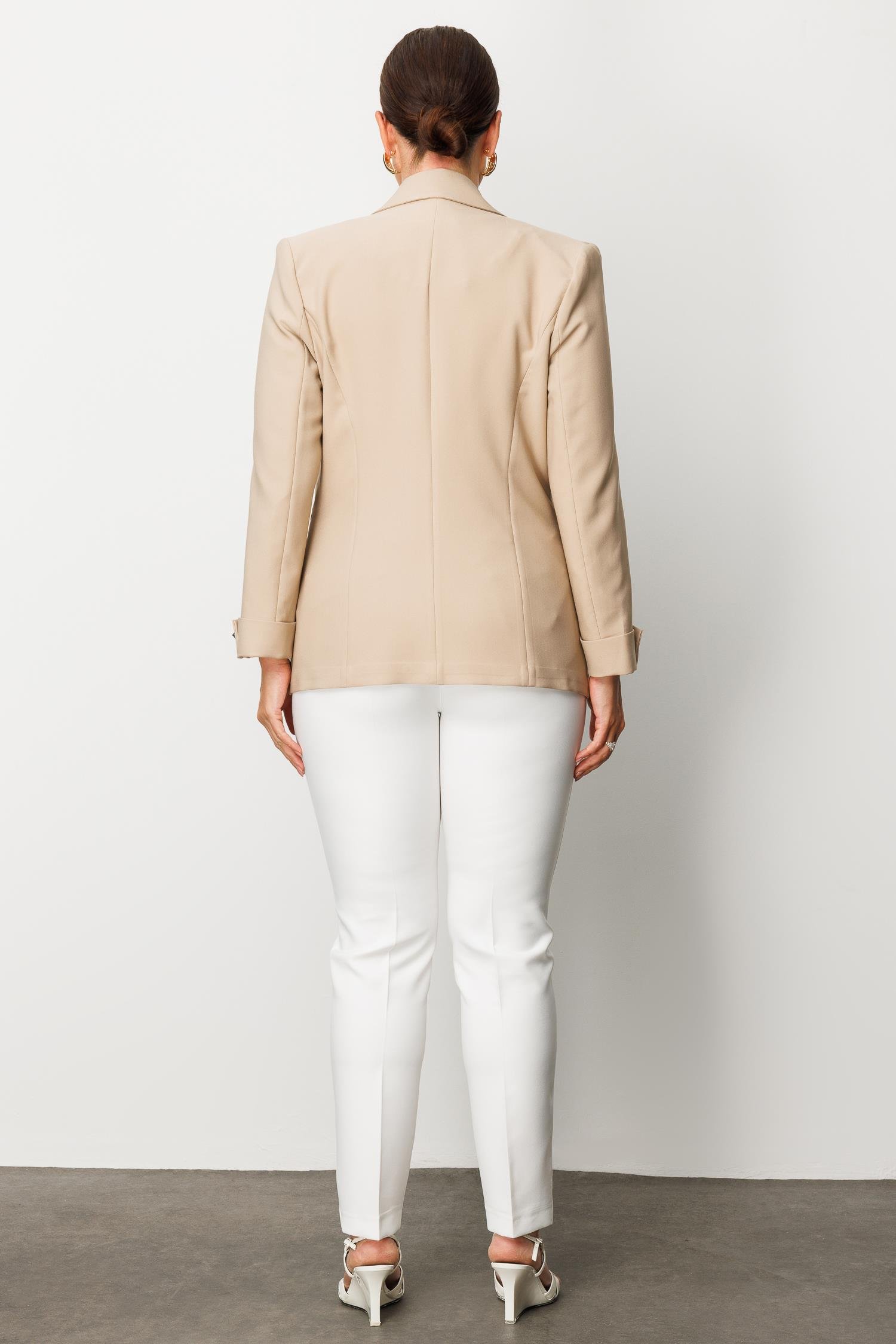 Modailgi  Tek Düğme Ceket Taş