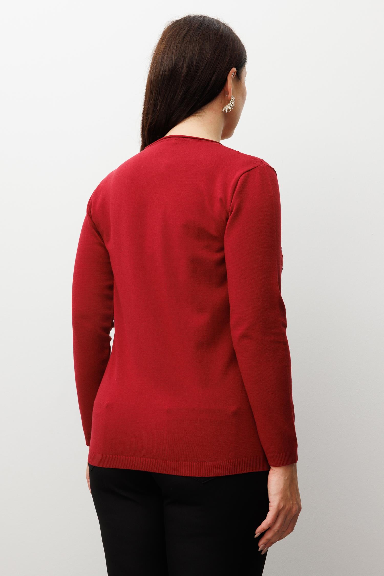 Modailgi  Viskon Triko Bordo