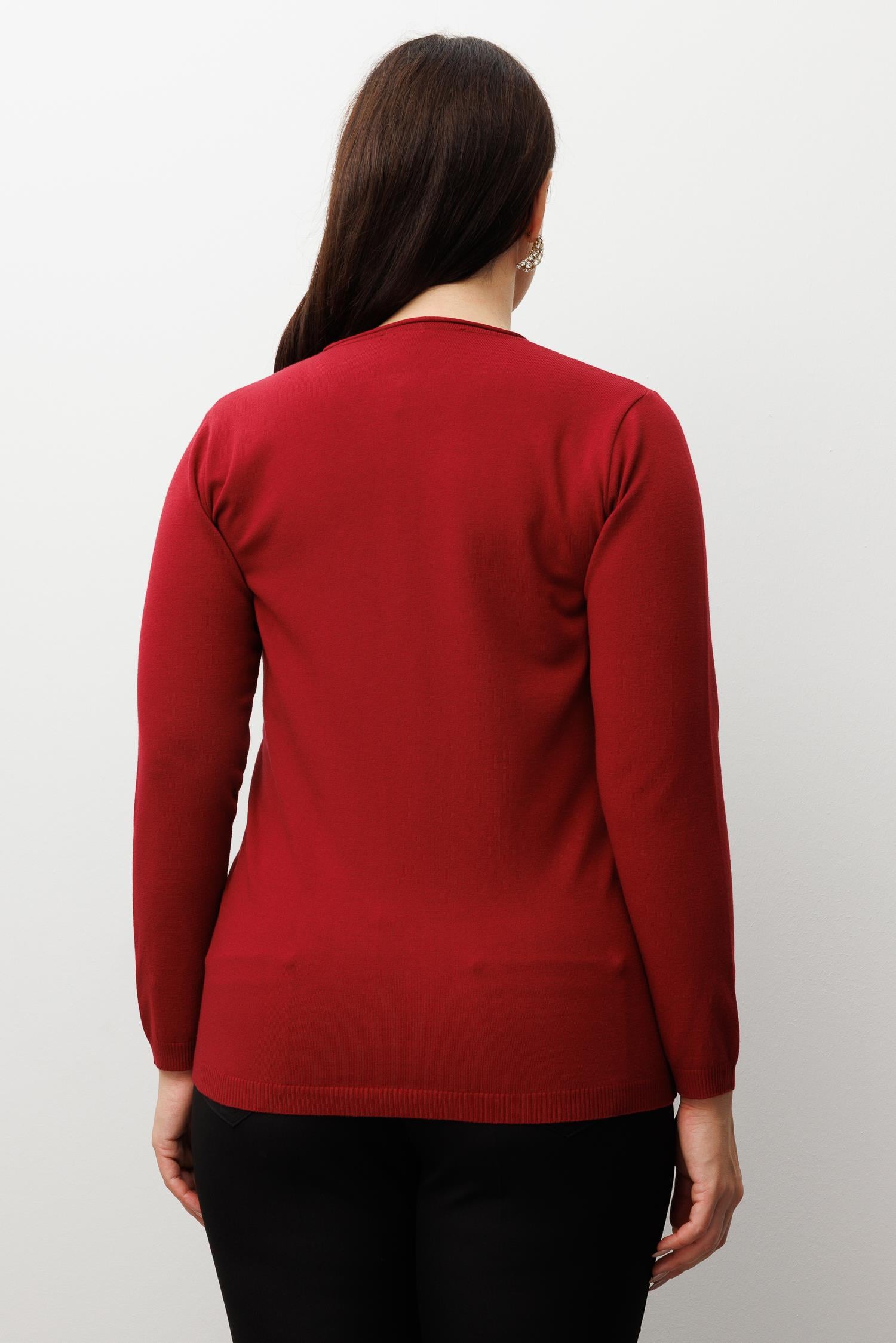 Modailgi  Viskon Triko Bordo