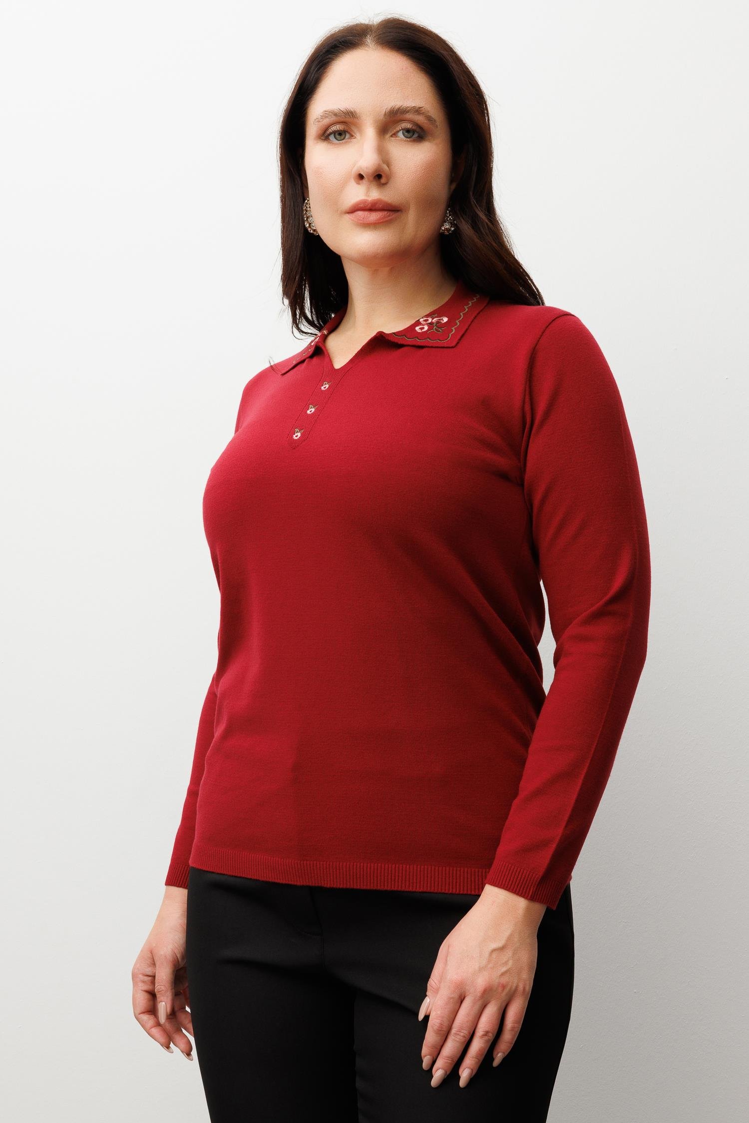 Modailgi  Viskon Triko Bordo