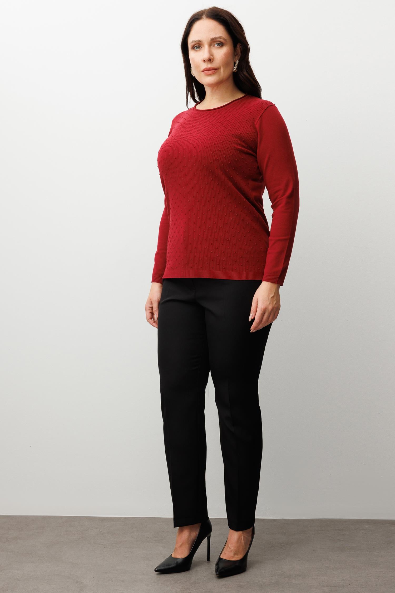 Modailgi  Viskon Triko Bordo