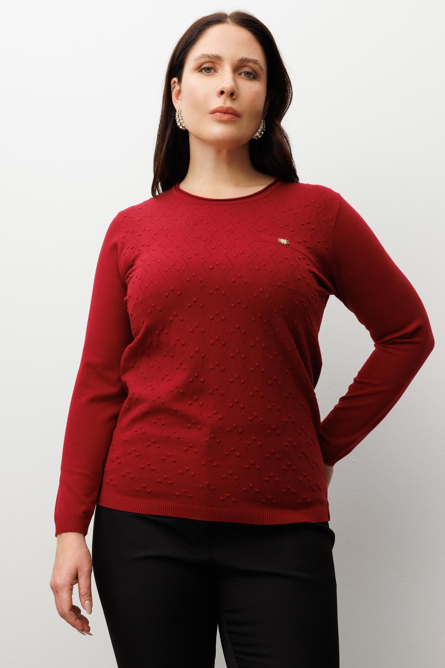 Modailgi  Viskon Triko Bordo