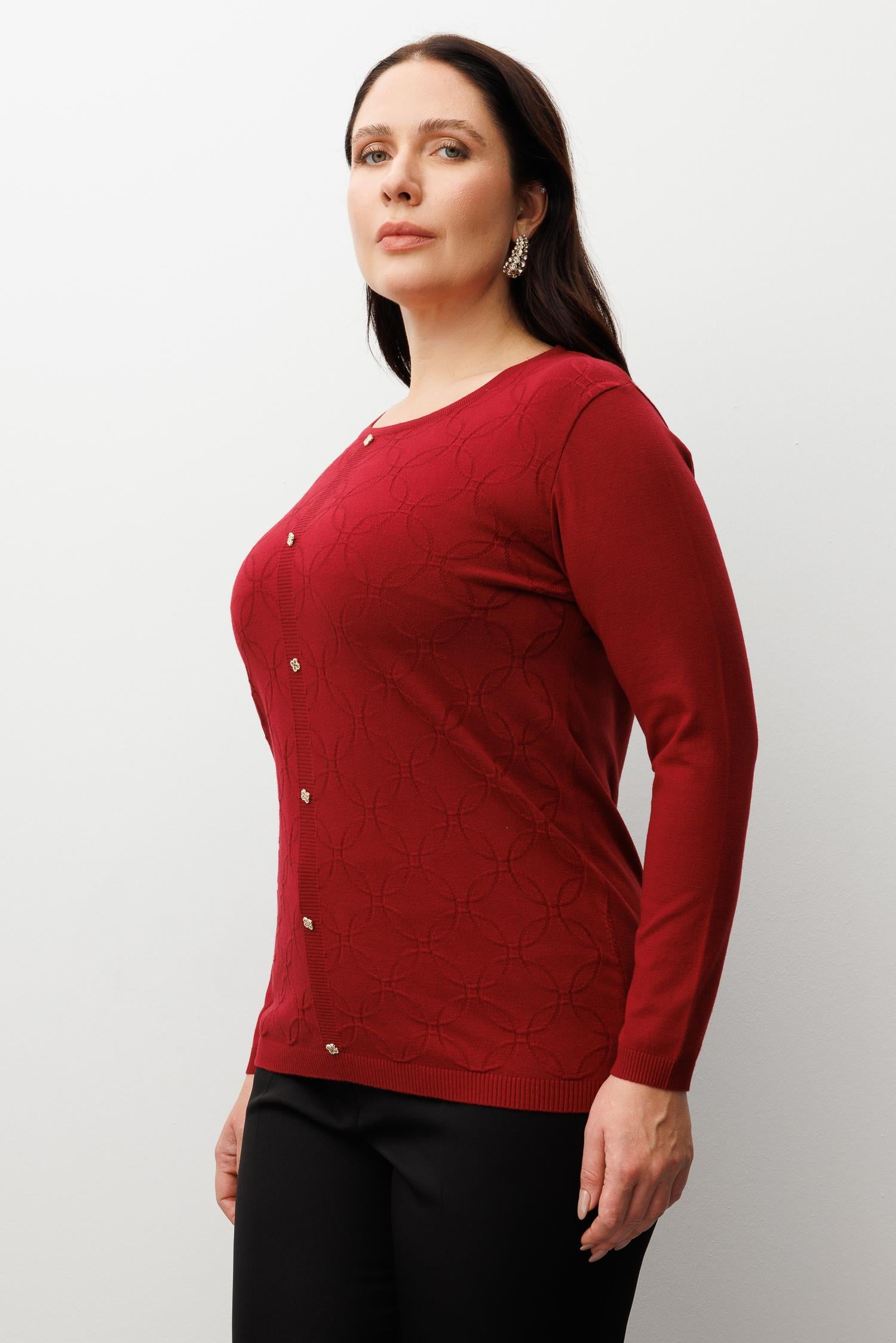 Modailgi  Viskon Triko Bordo