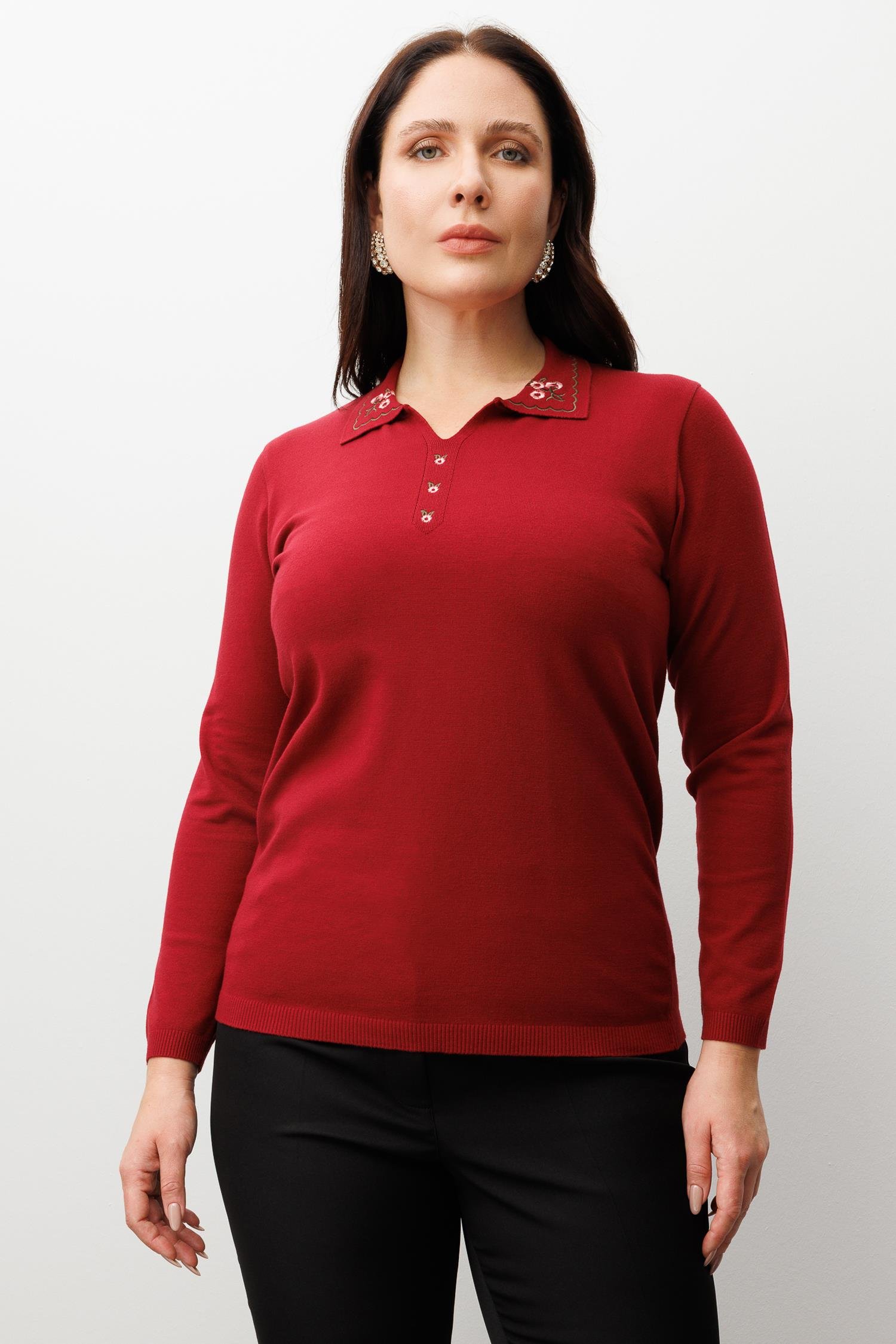 Modailgi  Viskon Triko Bordo