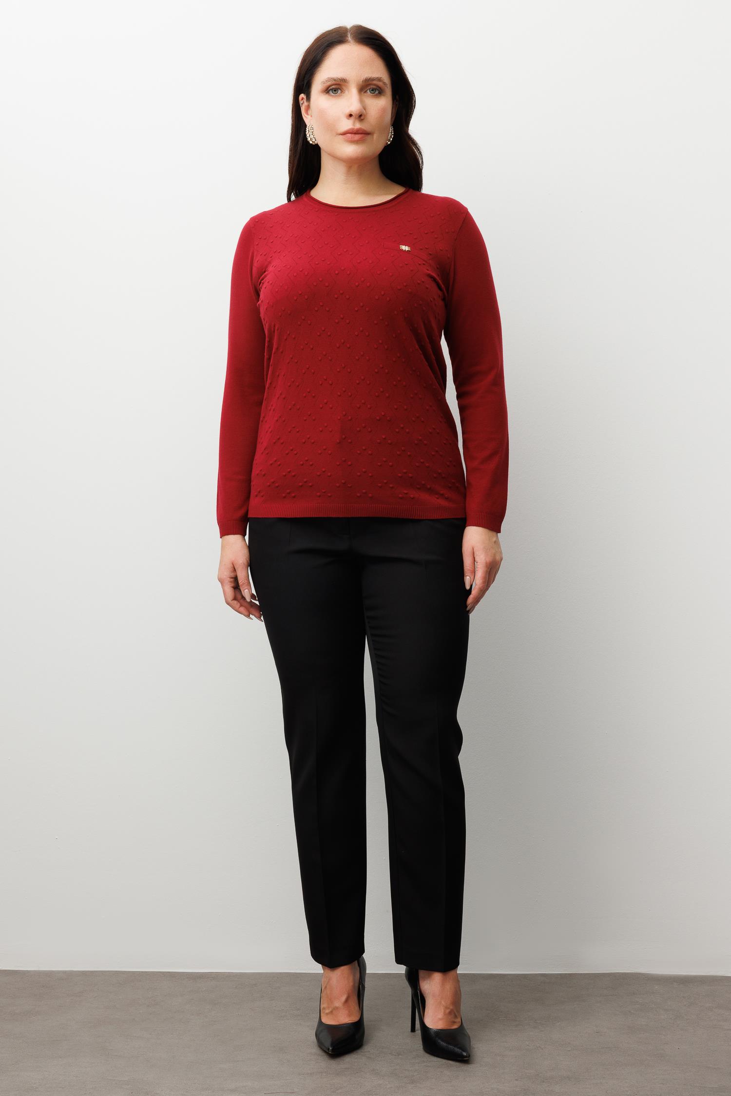 Modailgi  Viskon Triko Bordo