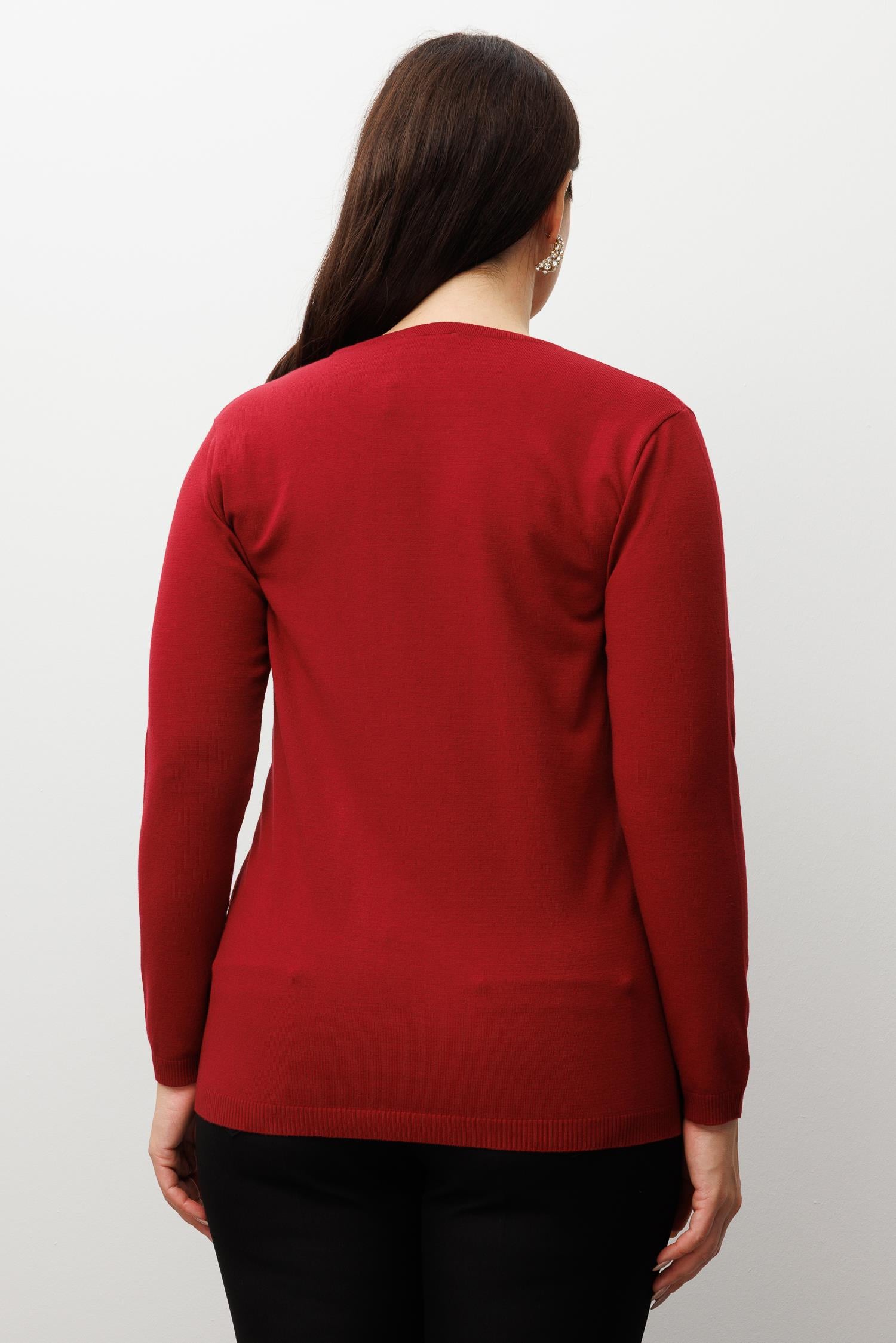 Modailgi  Viskon Triko Bordo