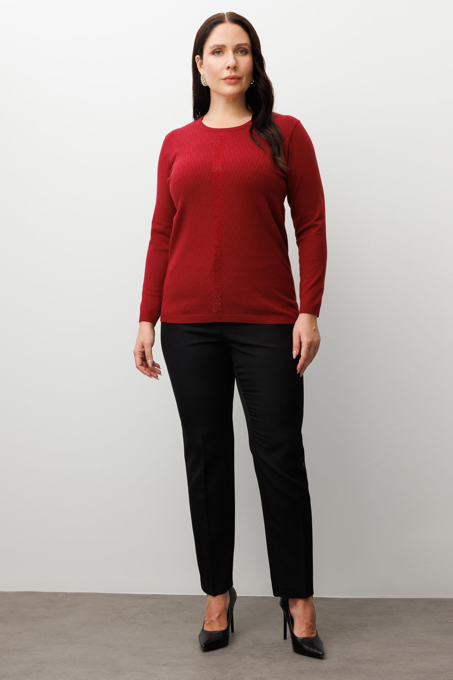 Modailgi  Viskon Triko Bordo