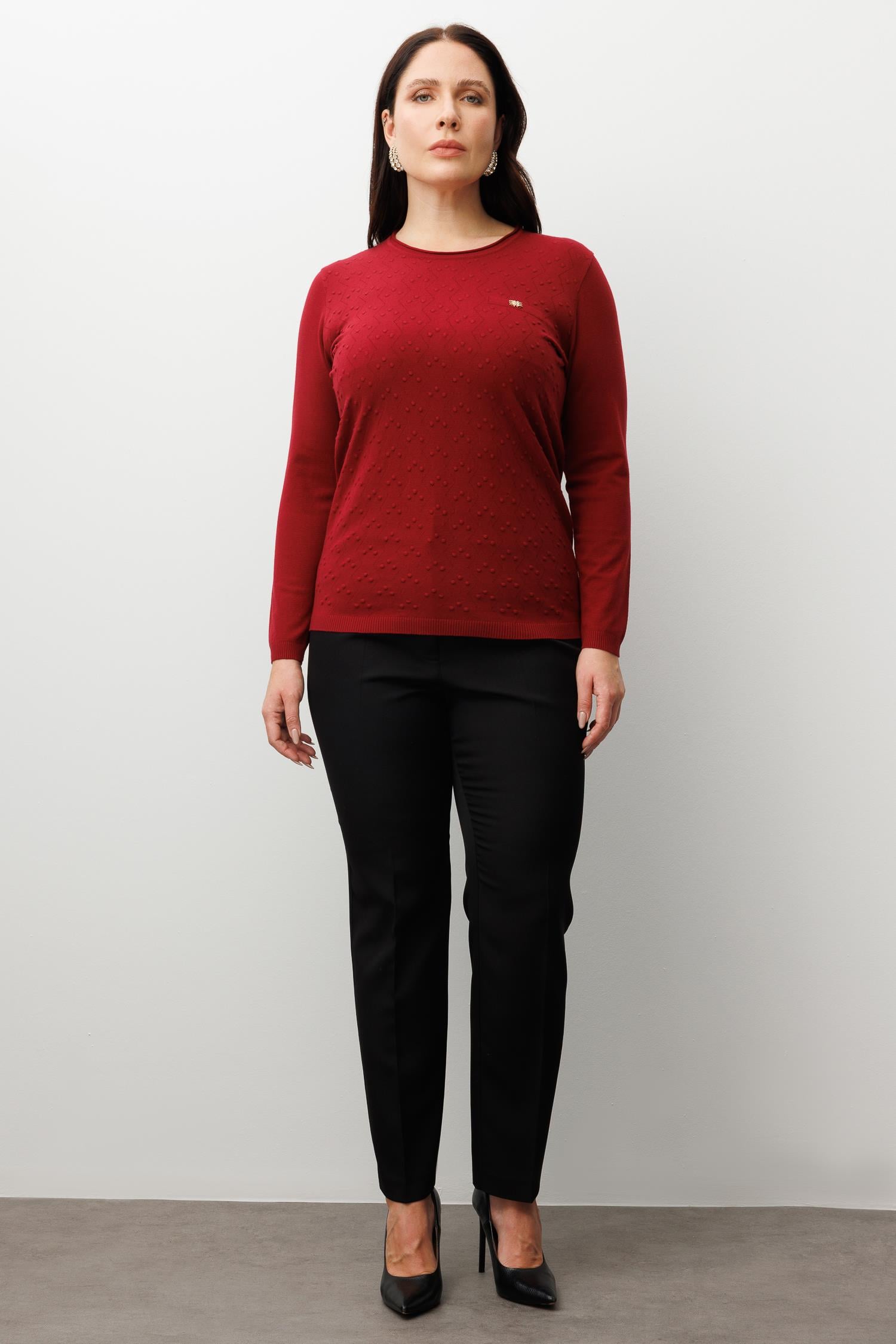 Modailgi  Viskon Triko Bordo