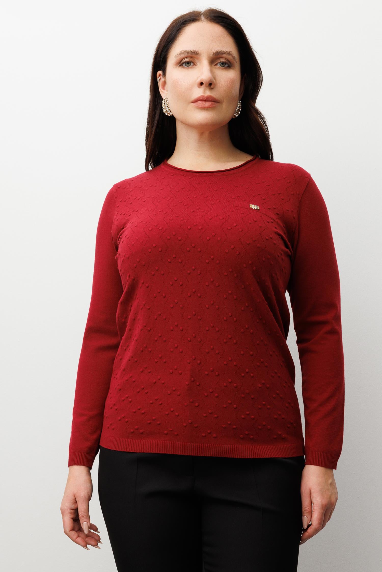 Modailgi  Viskon Triko Bordo