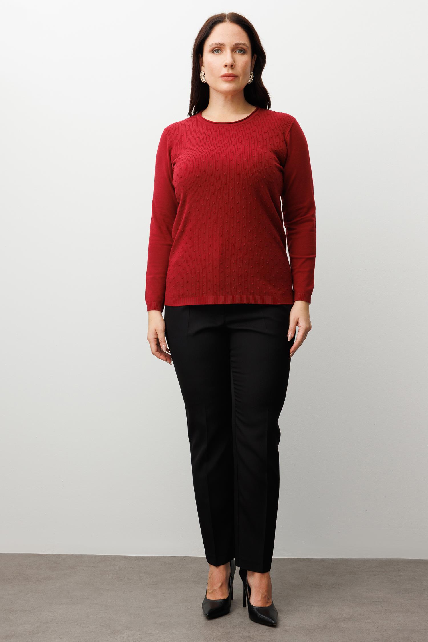 Modailgi  Viskon Triko Bordo