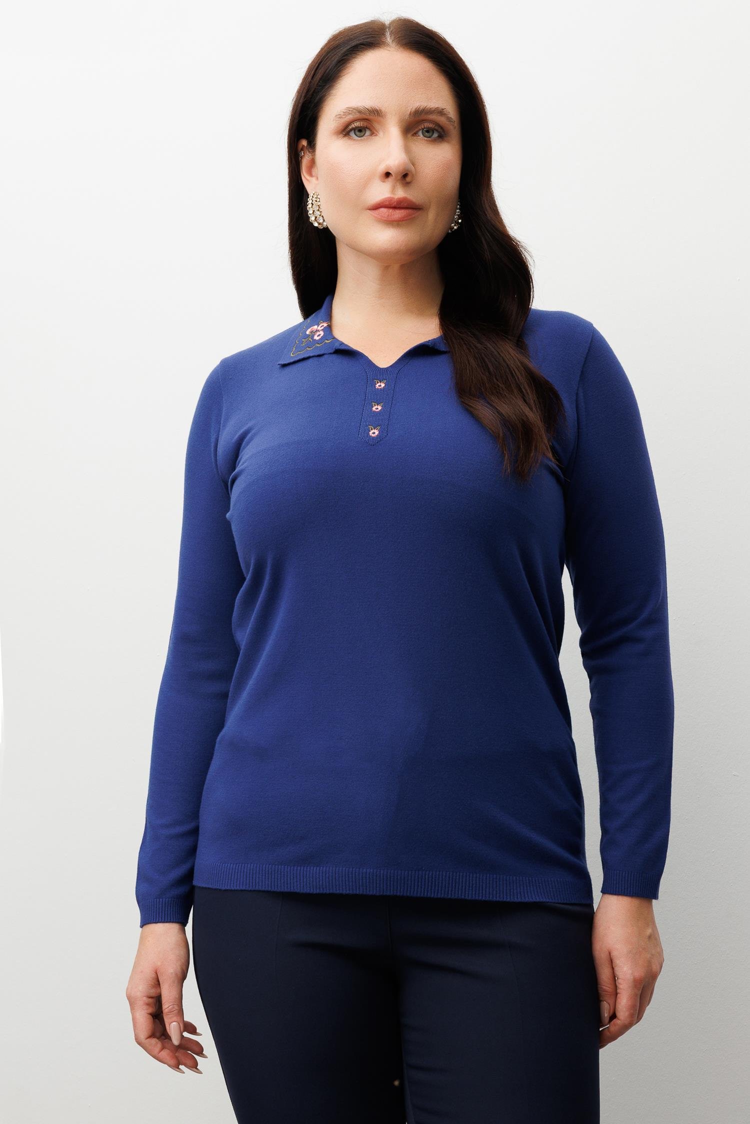 Modailgi  Viskon Triko Lacivert