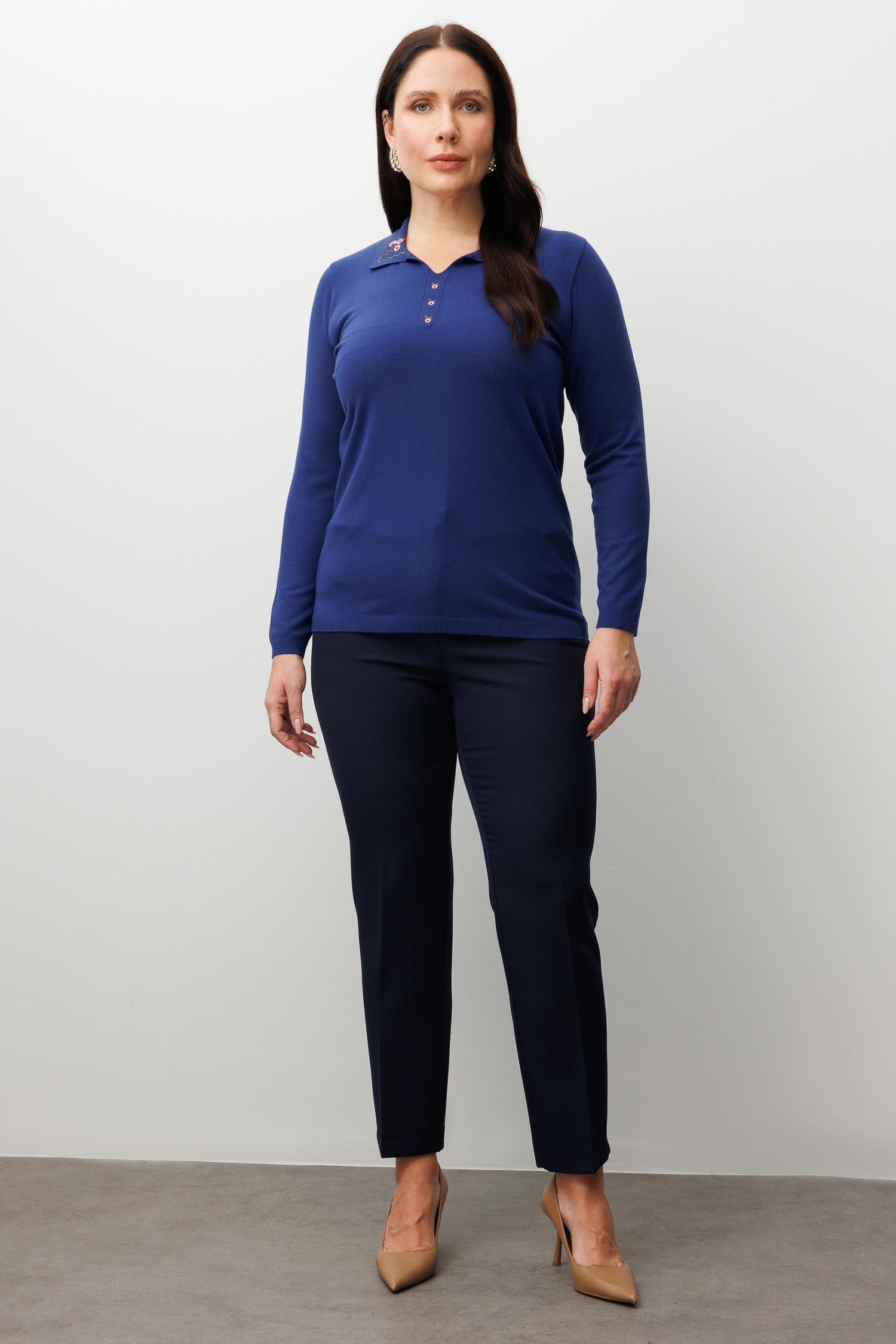 Modailgi  Viskon Triko Lacivert