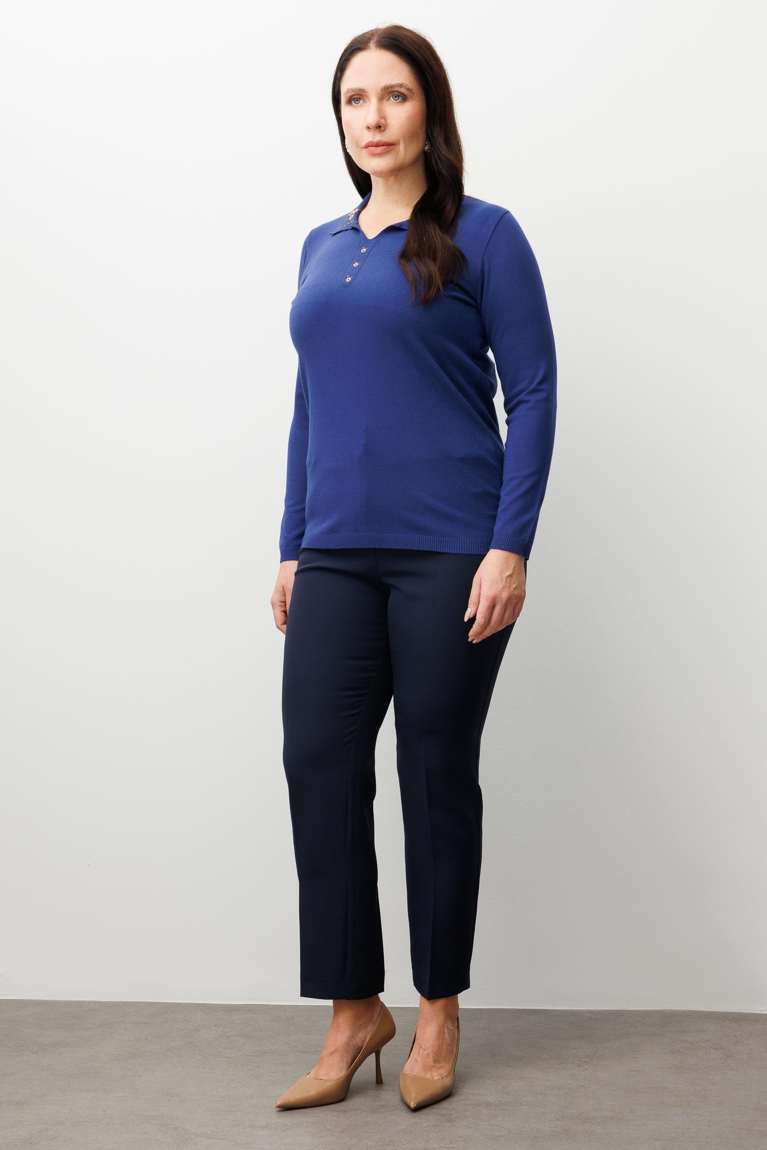 Modailgi  Viskon Triko Lacivert