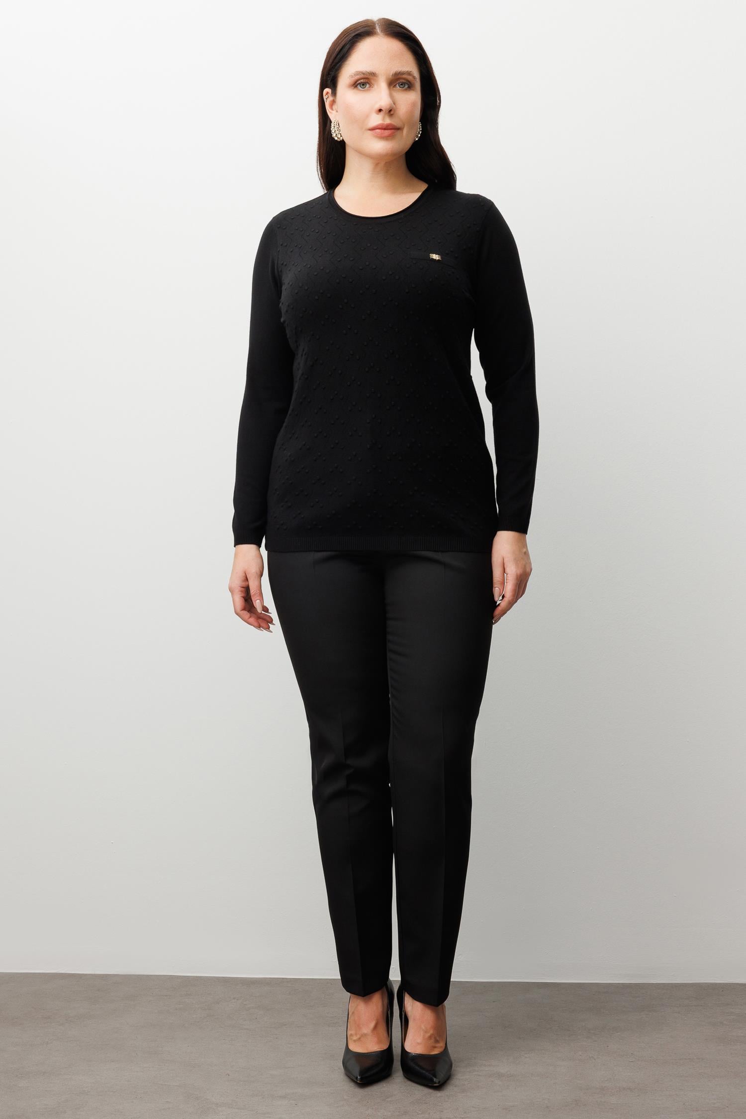 Modailgi  Viskon Triko Siyah