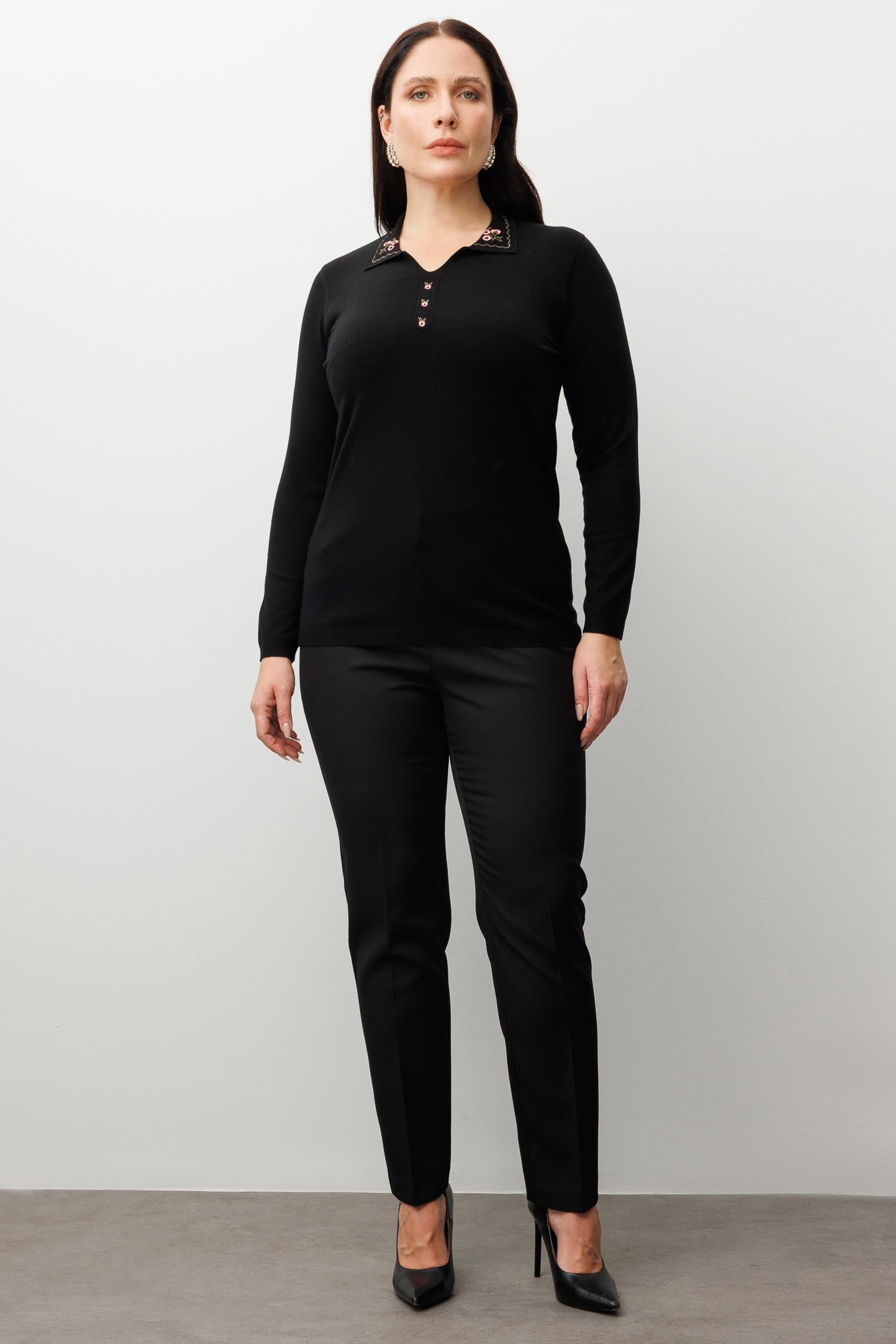 Modailgi  Viskon Triko Siyah