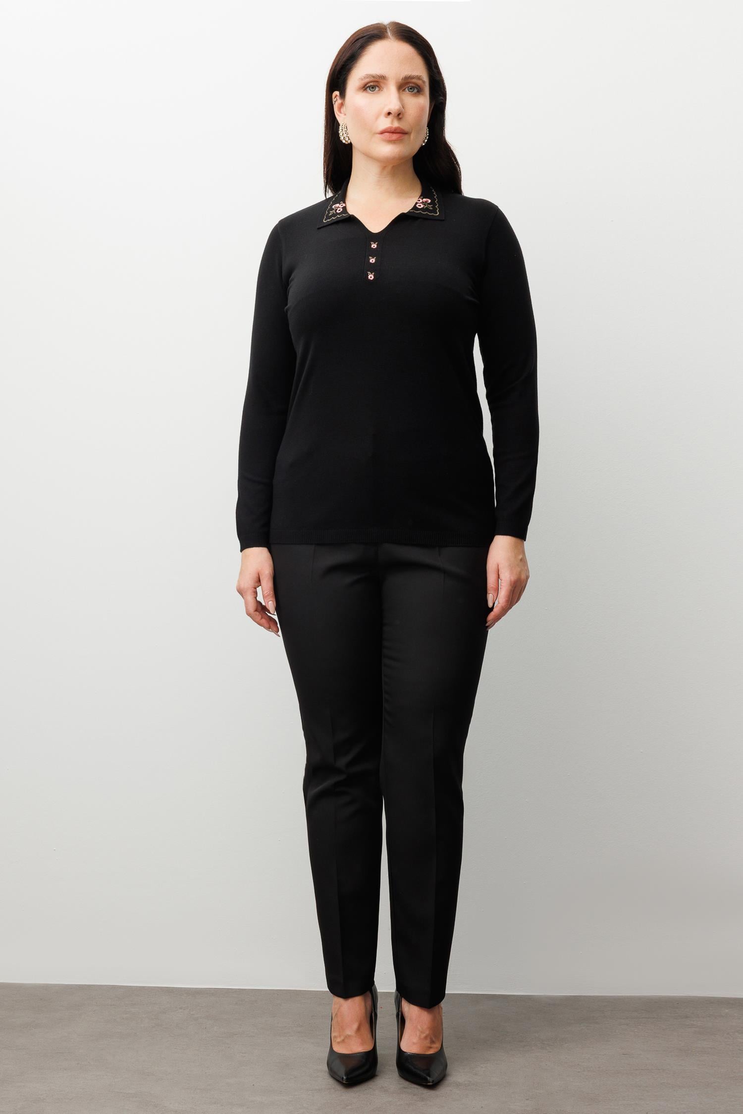 Modailgi  Viskon Triko Siyah