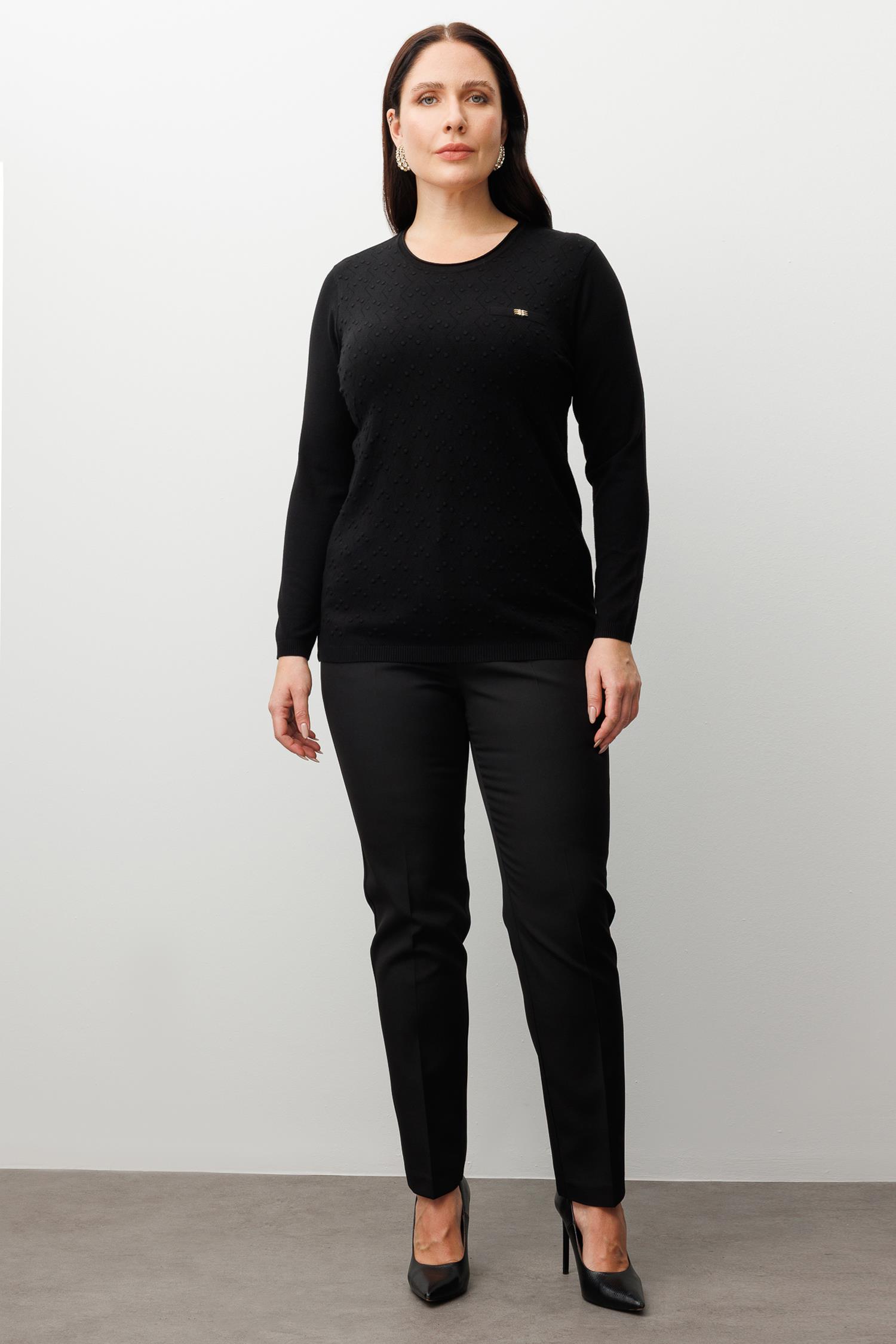 Modailgi  Viskon Triko Siyah