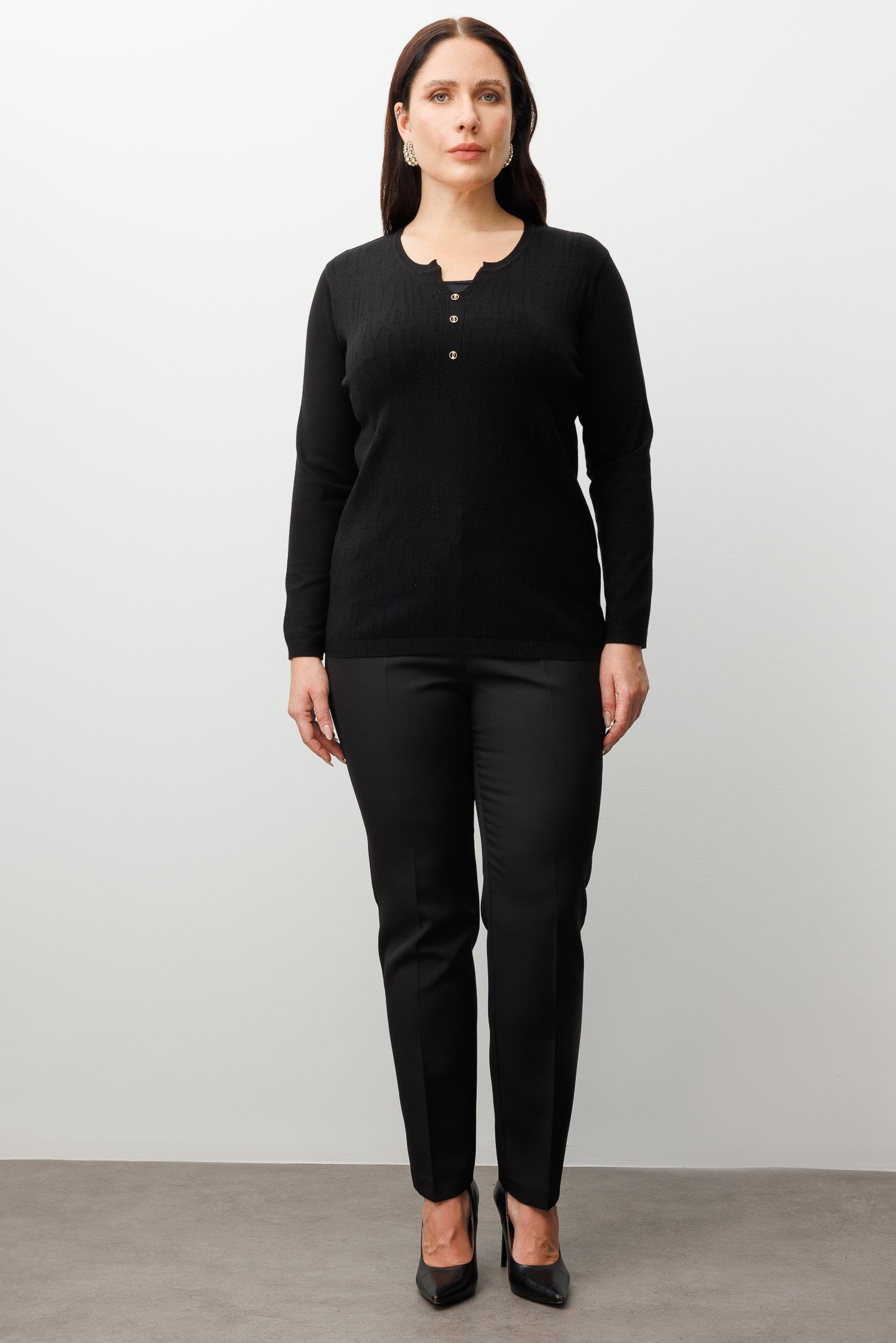 Modailgi  Viskon Triko Siyah