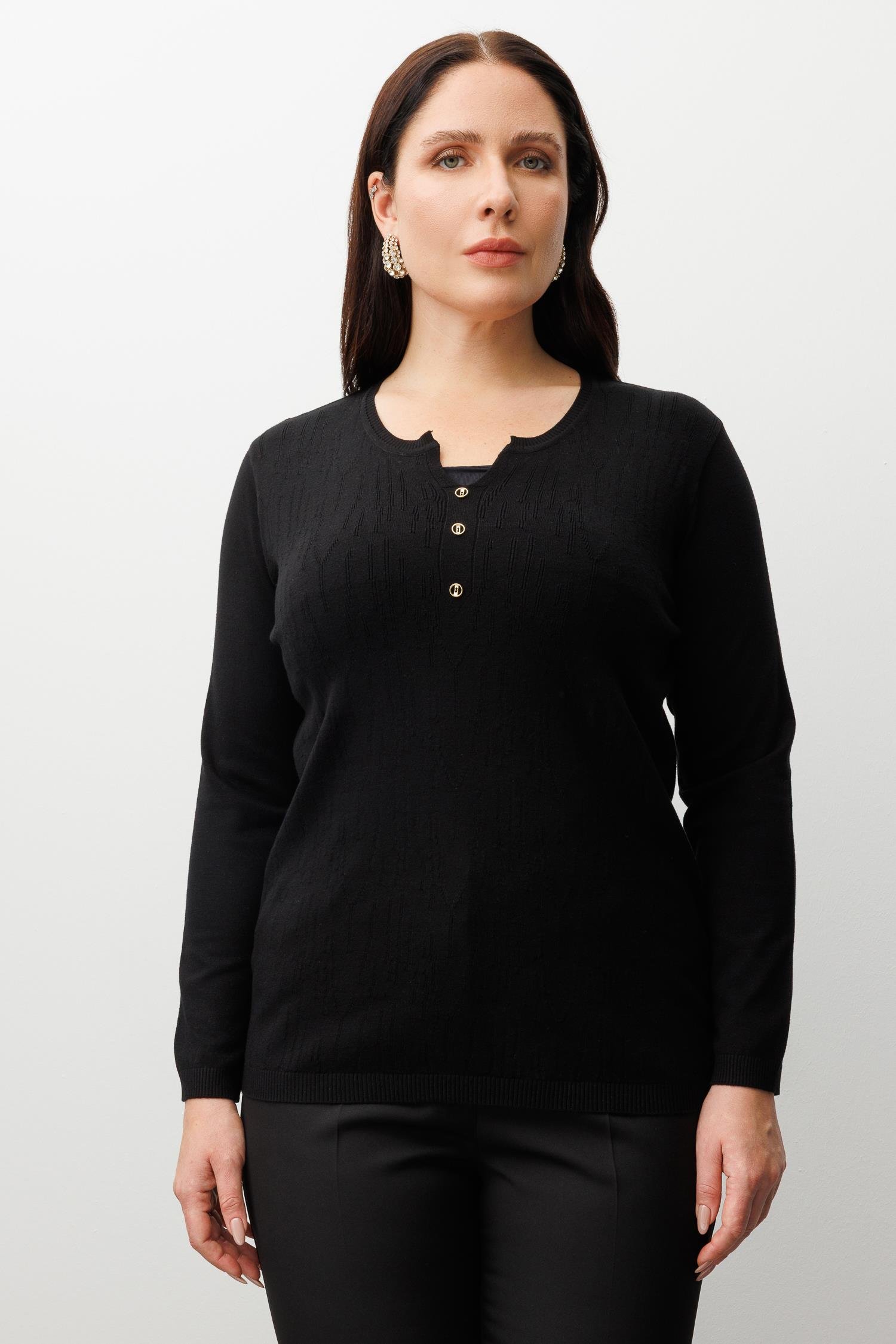 Modailgi  Viskon Triko Siyah