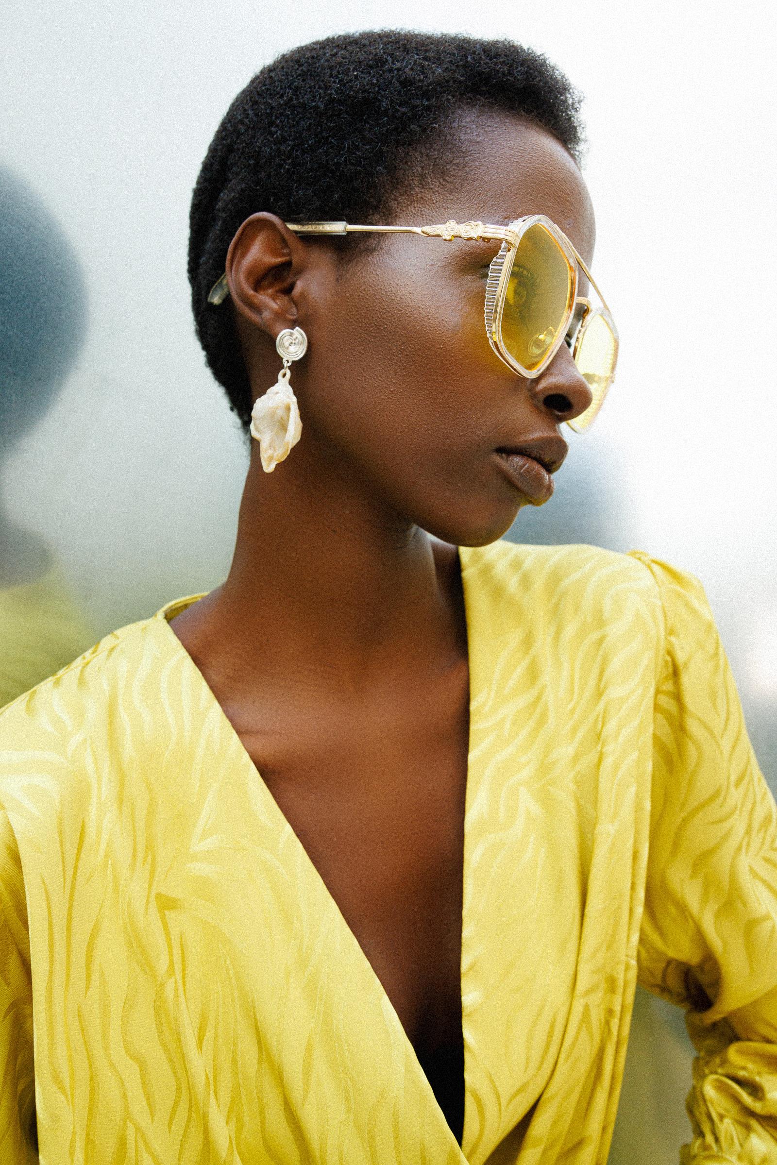 Modailgi  Volanlı Kruvaze Jakar Elbise Asit