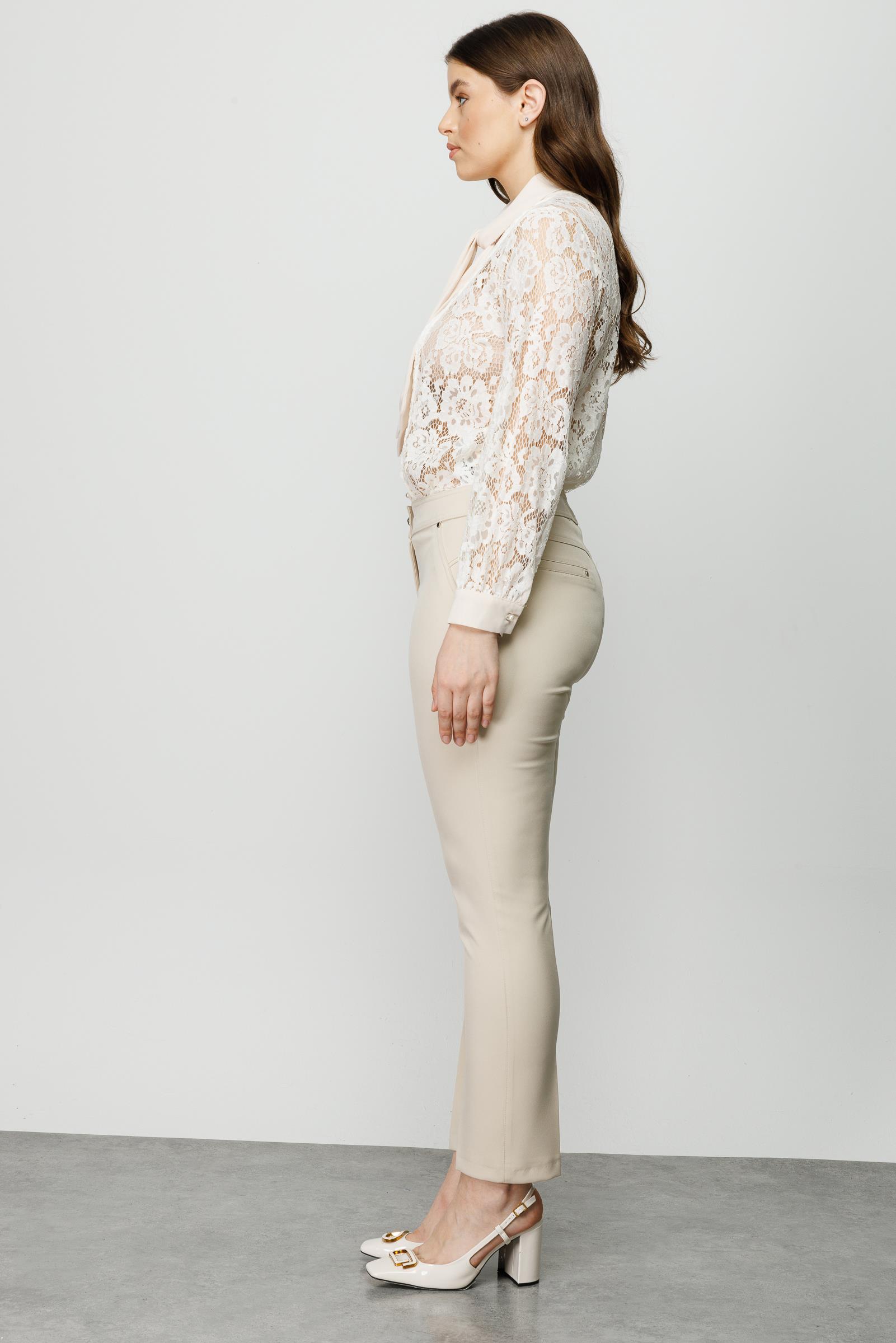 Modailgi  Yan Cep Dar Paça Pantolon Taş