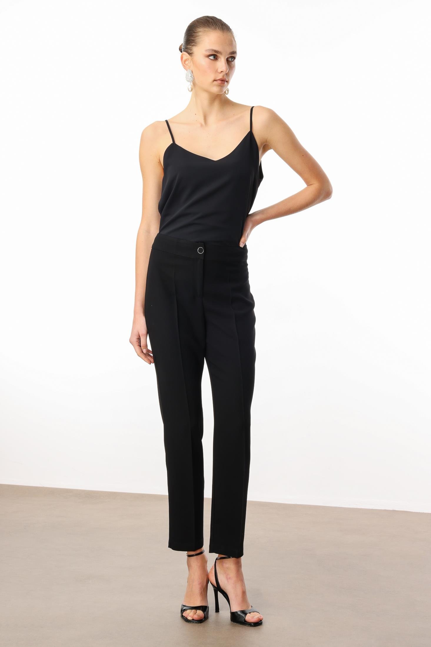 Modailgi  Yüksek Bel Pantolon - 7913 Siyah