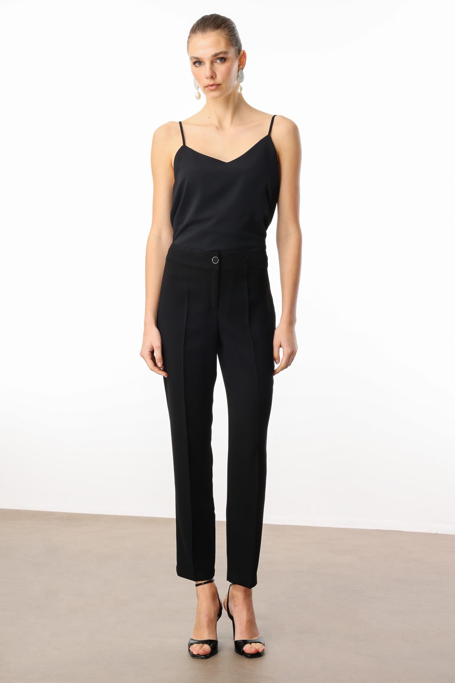 Modailgi  Yüksek Bel Pantolon - 7913 Siyah