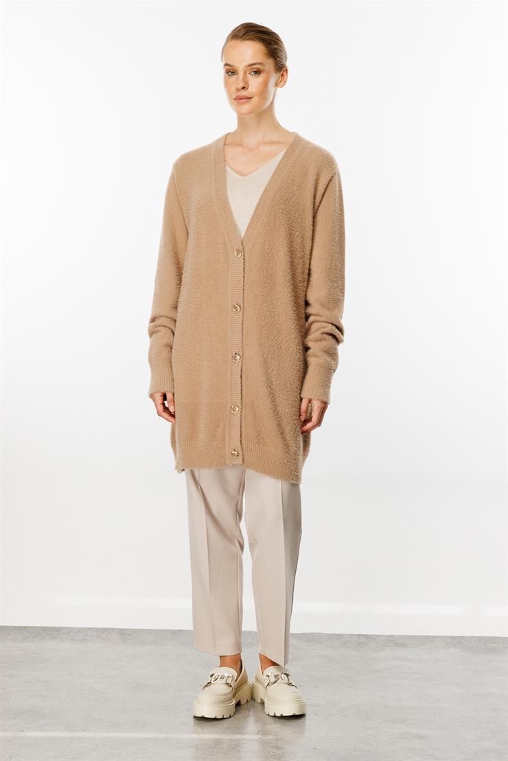 Angored V Yaka Tirko Hırka-Vizon