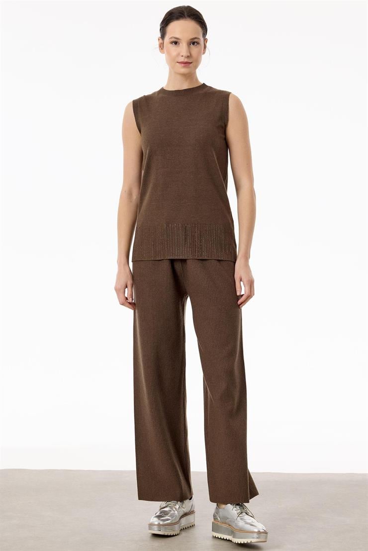 Basic 3lü Triko Takım KAHVE