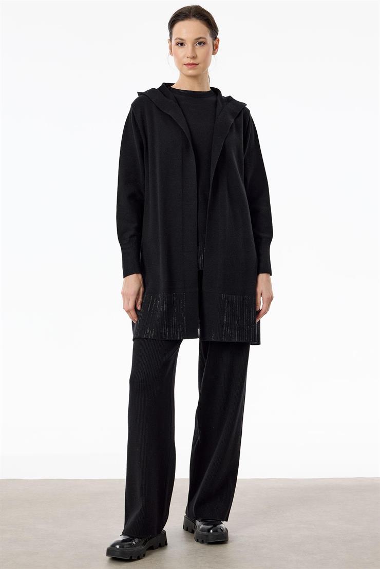 Basic 3lü Triko Takım SİYAH