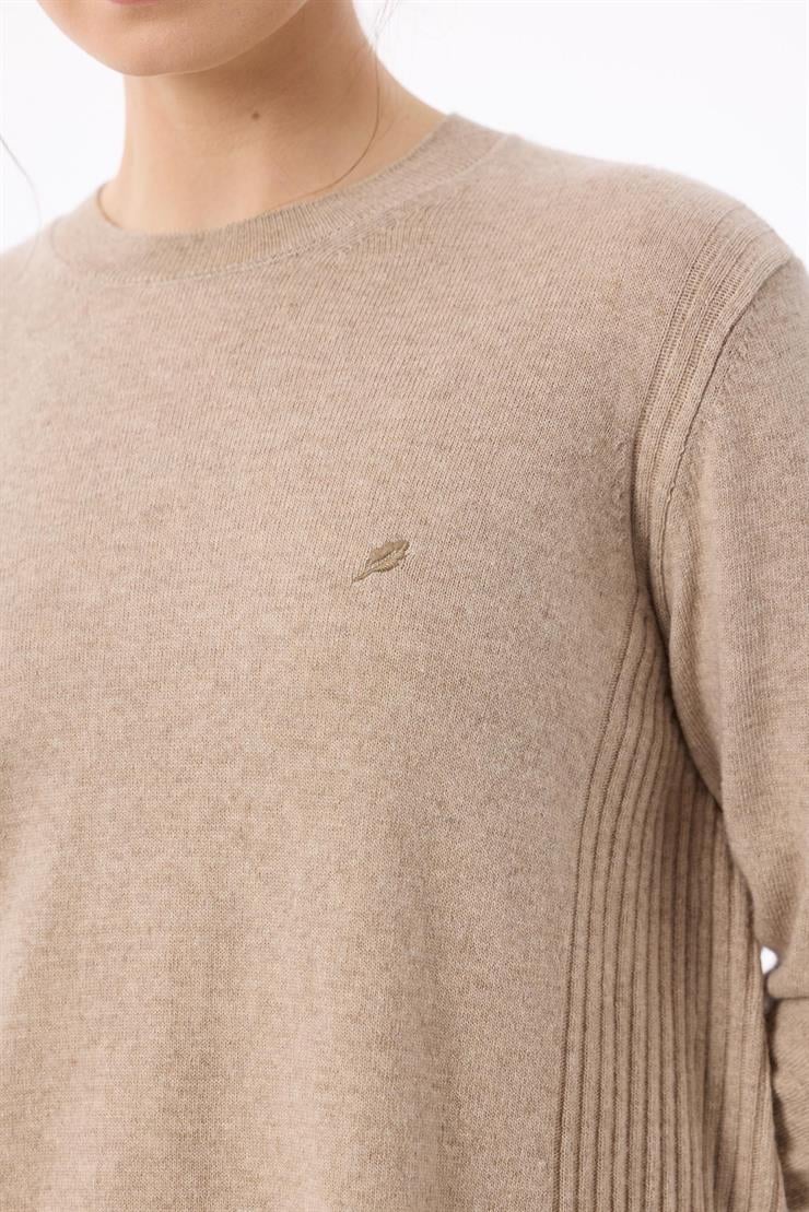 Basic Cashmere Triko Tunik BEJ