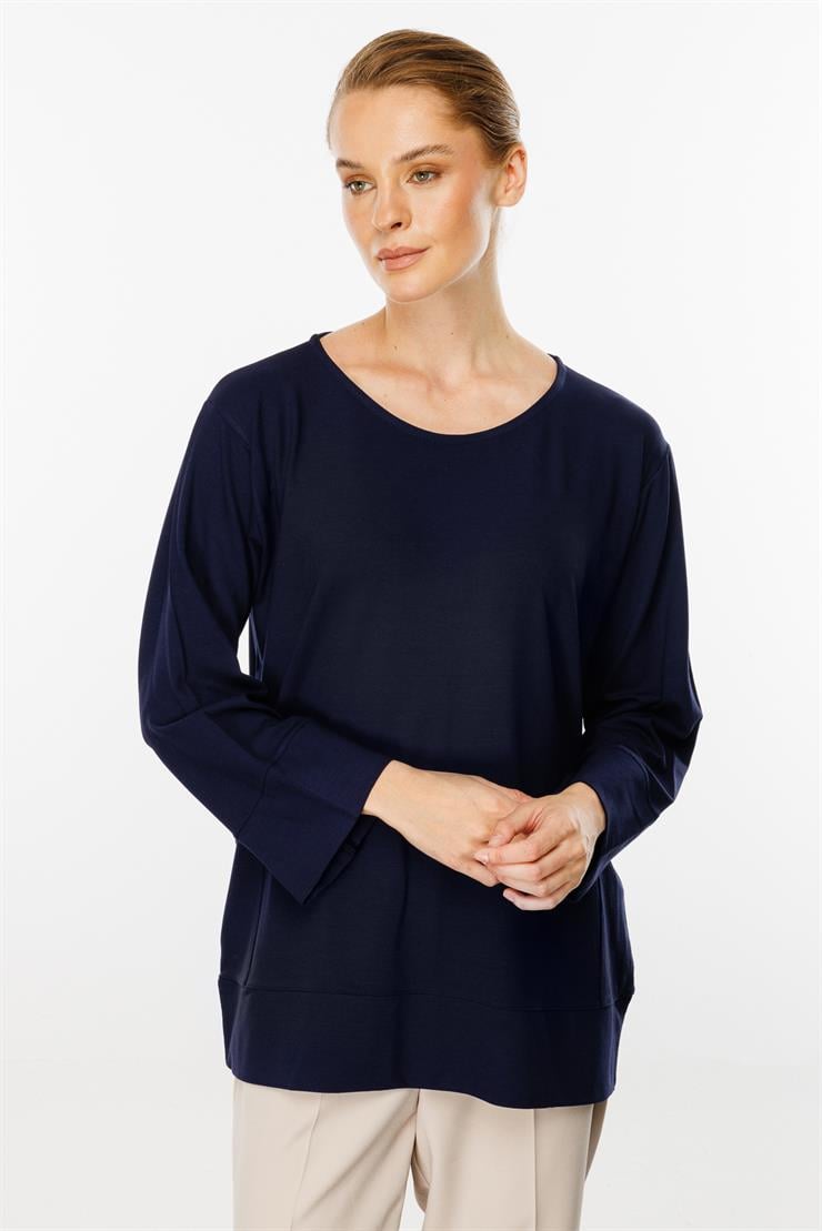 Cepli Tunik Bluz-LACİVERT