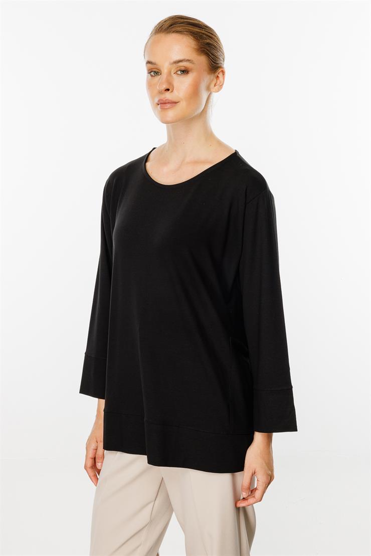 Cepli Tunik Bluz-SİYAH