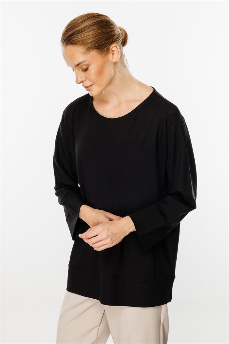 Cepli Tunik Bluz-SİYAH